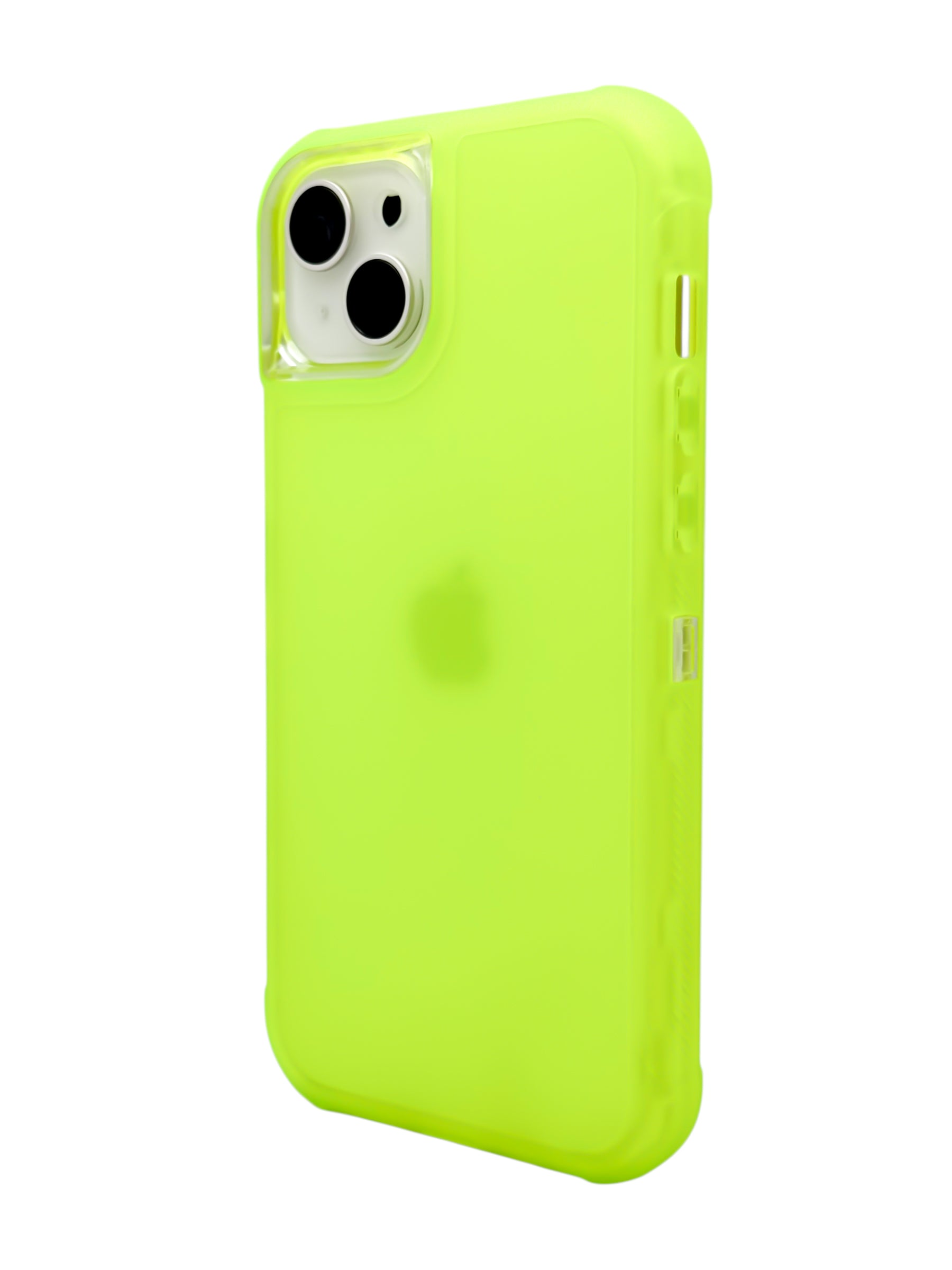Funda para iPhone 15 plus (6.7) de uso rudo 3 en 1 color neon amarillo