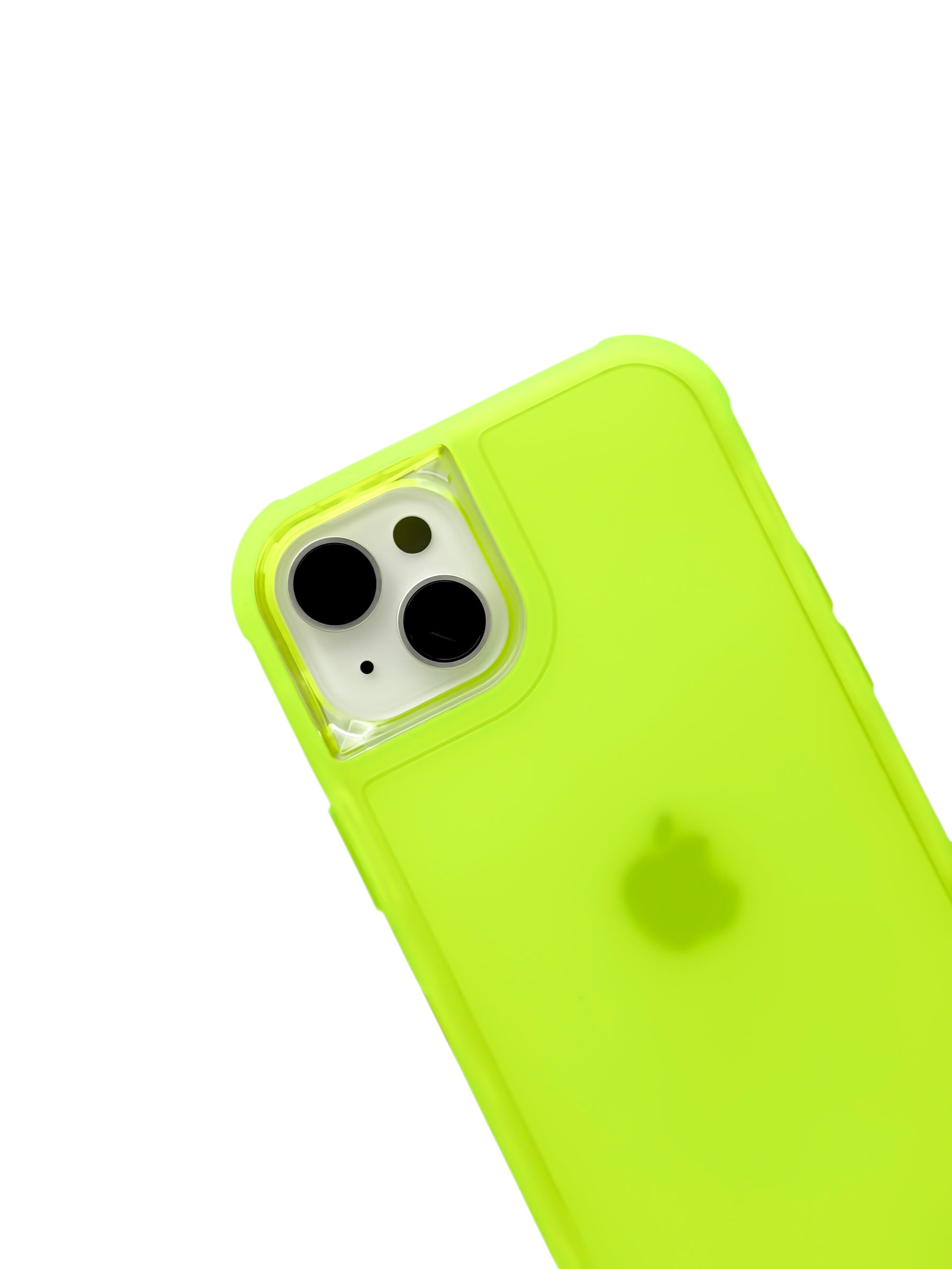 Funda para iPhone 15 plus (6.7) de uso rudo 3 en 1 color neon amarillo