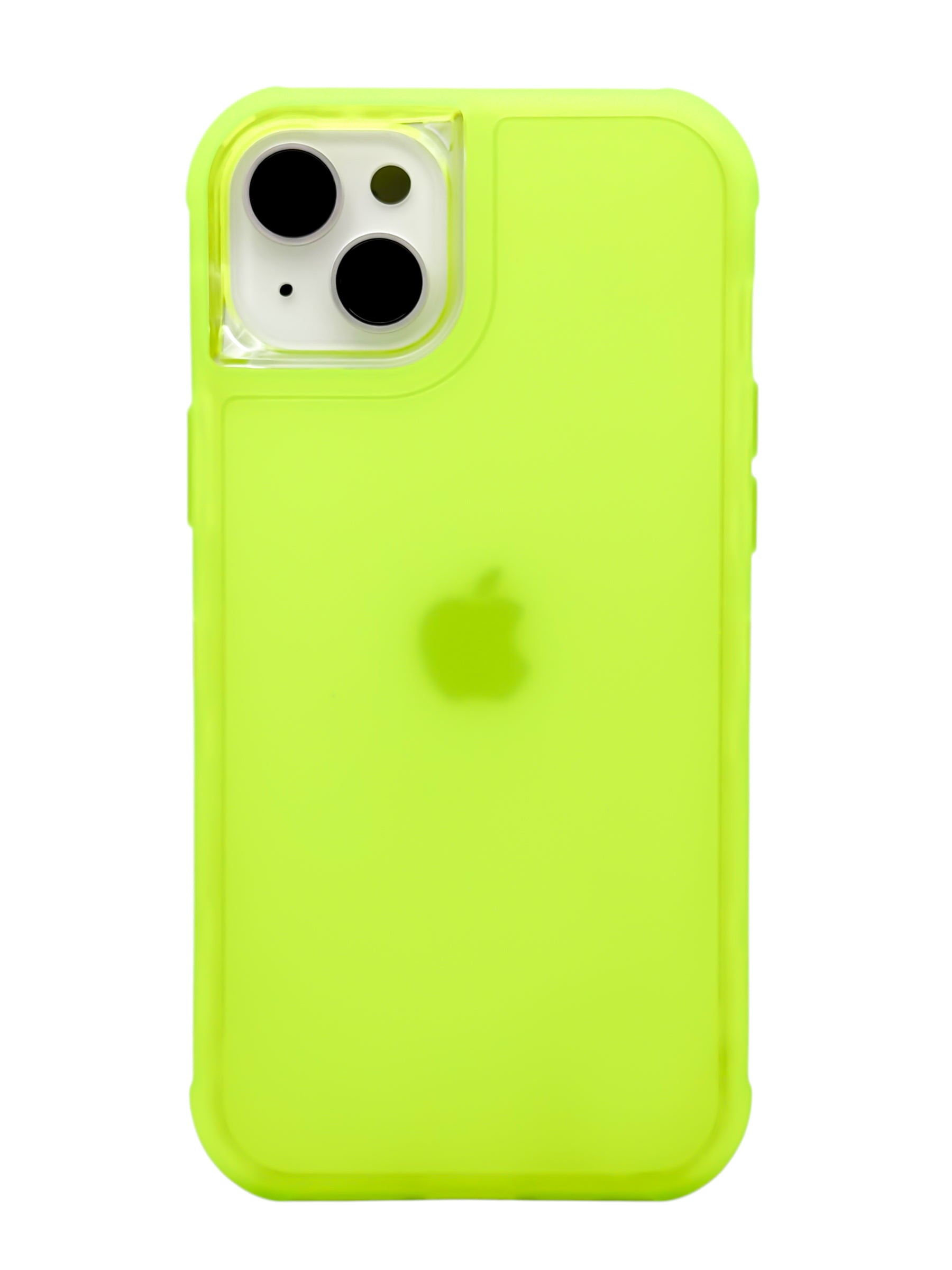 Funda para iPhone 15 plus (6.7) de uso rudo 3 en 1 color neon amarillo