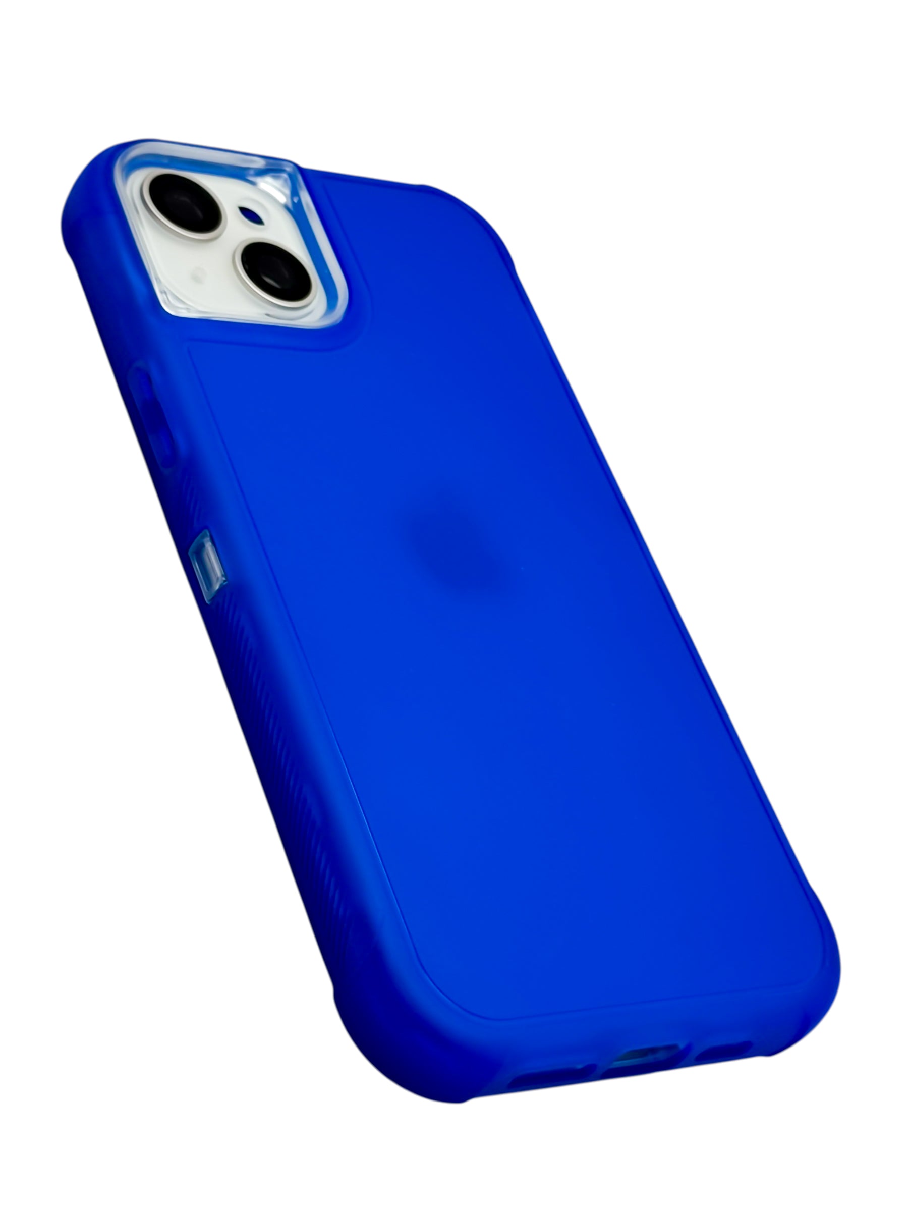 Funda para iPhone 14 plus (6.7) de uso rudo 3 en 1 color neon azul