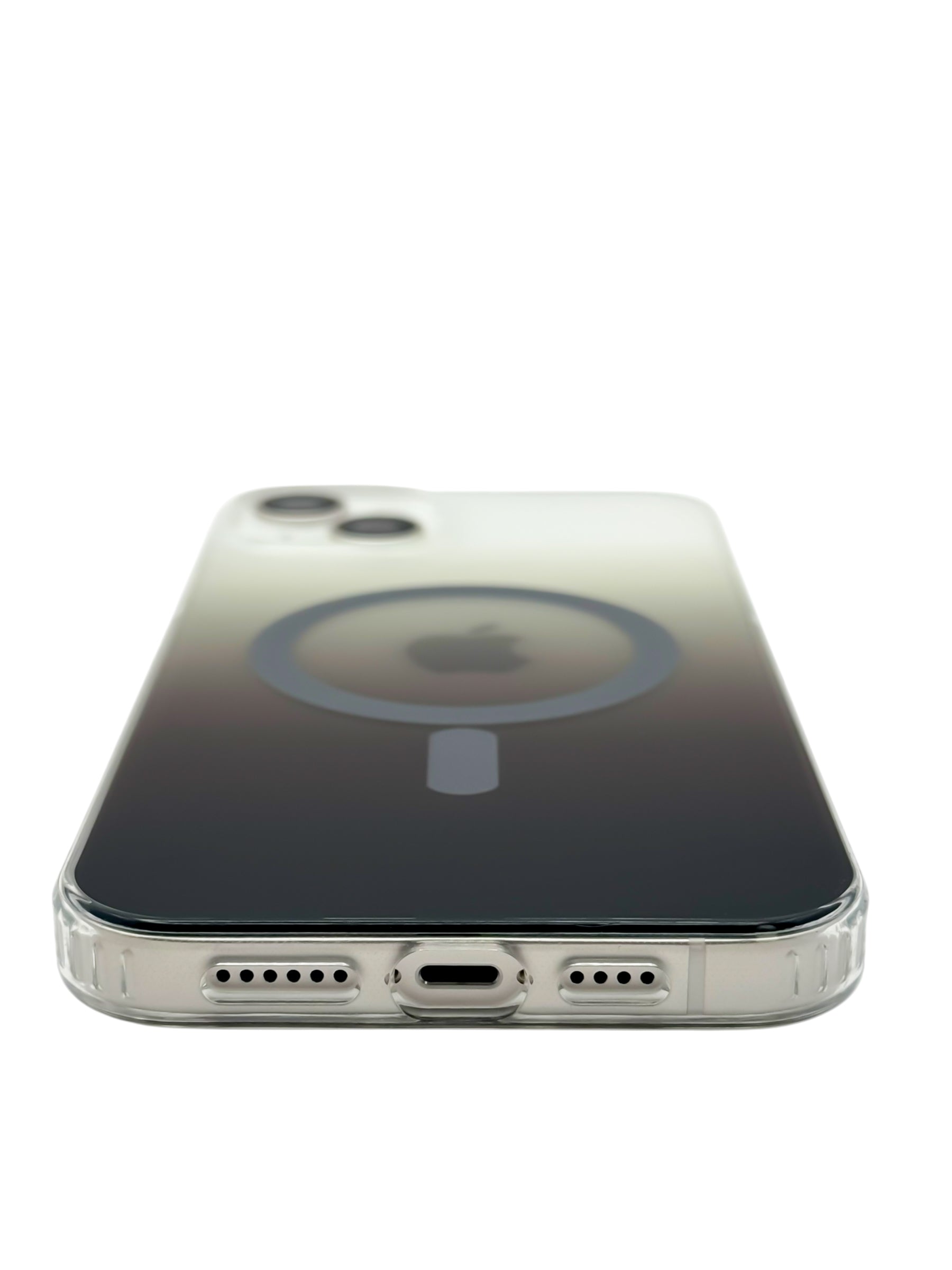 Funda para iPhone 15 plus (6.7) Rigida con aro magsafe degradada Cafe oscuro