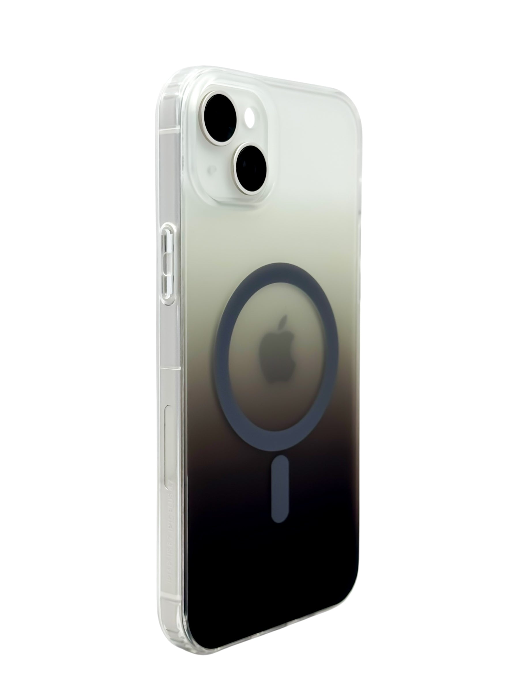 Funda para iPhone 15 plus (6.7) Rigida con aro magsafe degradada Cafe oscuro