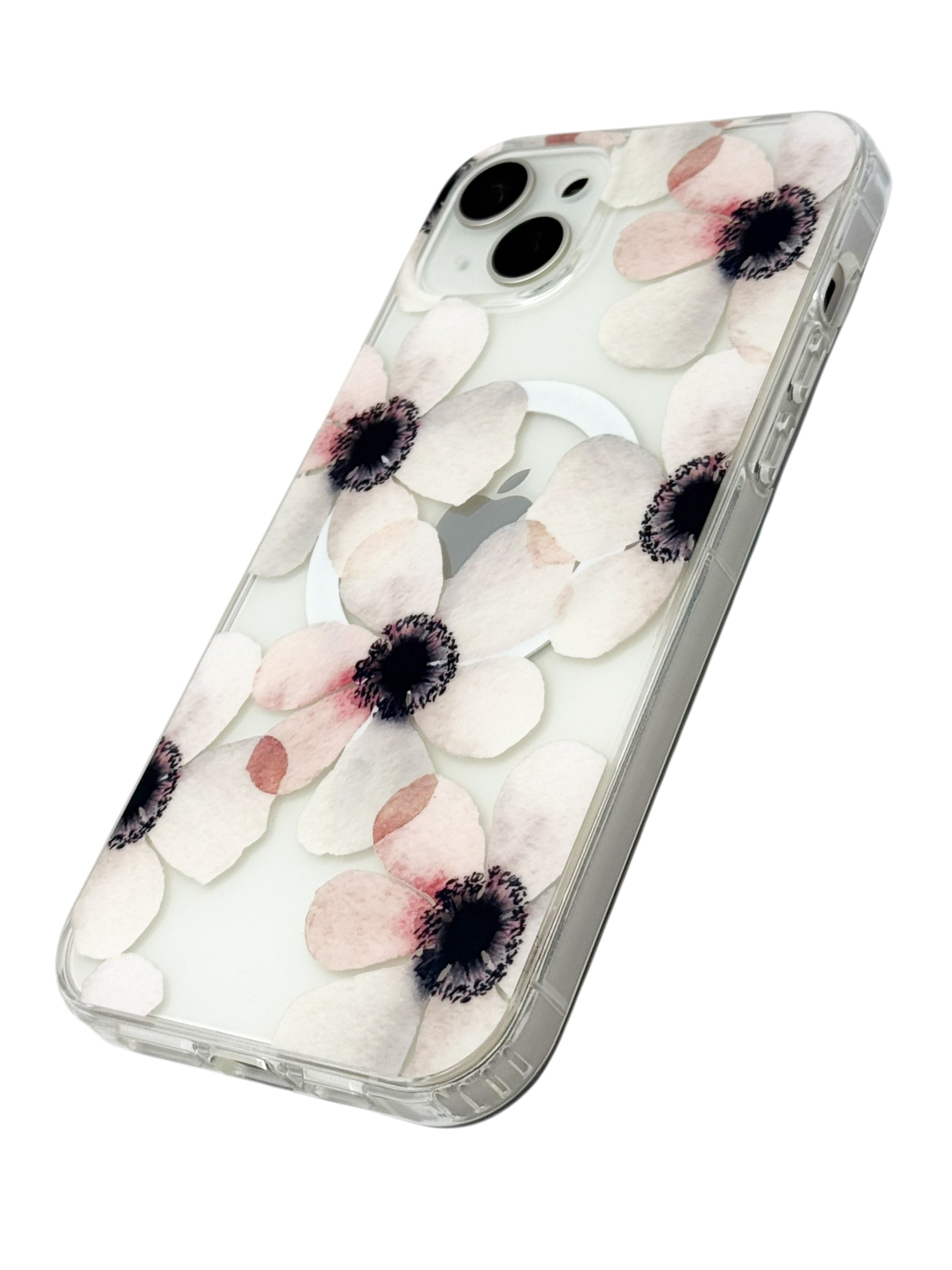 Funda para iPhone 15 plus (6.7) con Magsafe diseño Flores rosas