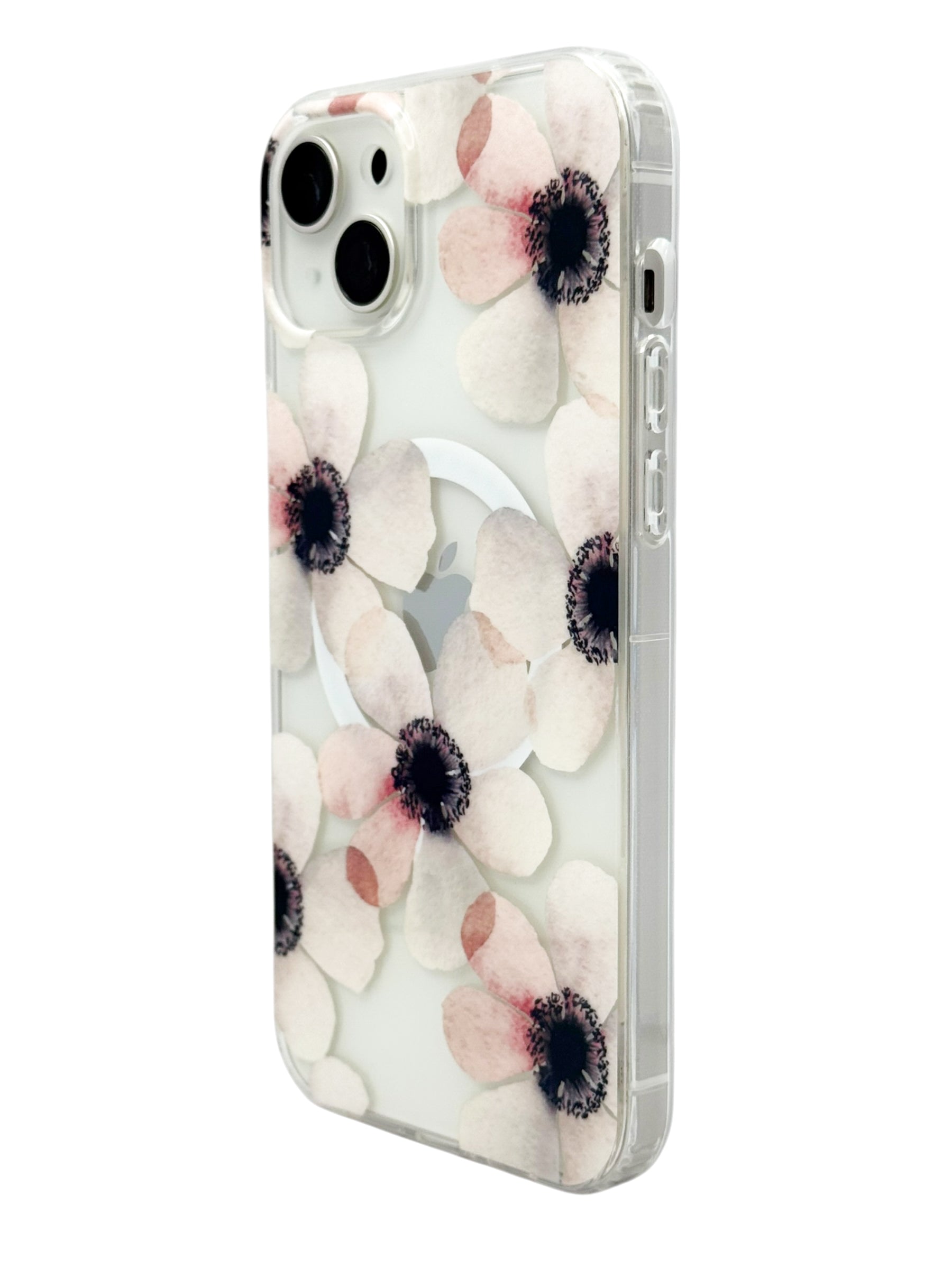 Funda para iPhone 15 plus (6.7) con Magsafe diseño Flores rosas