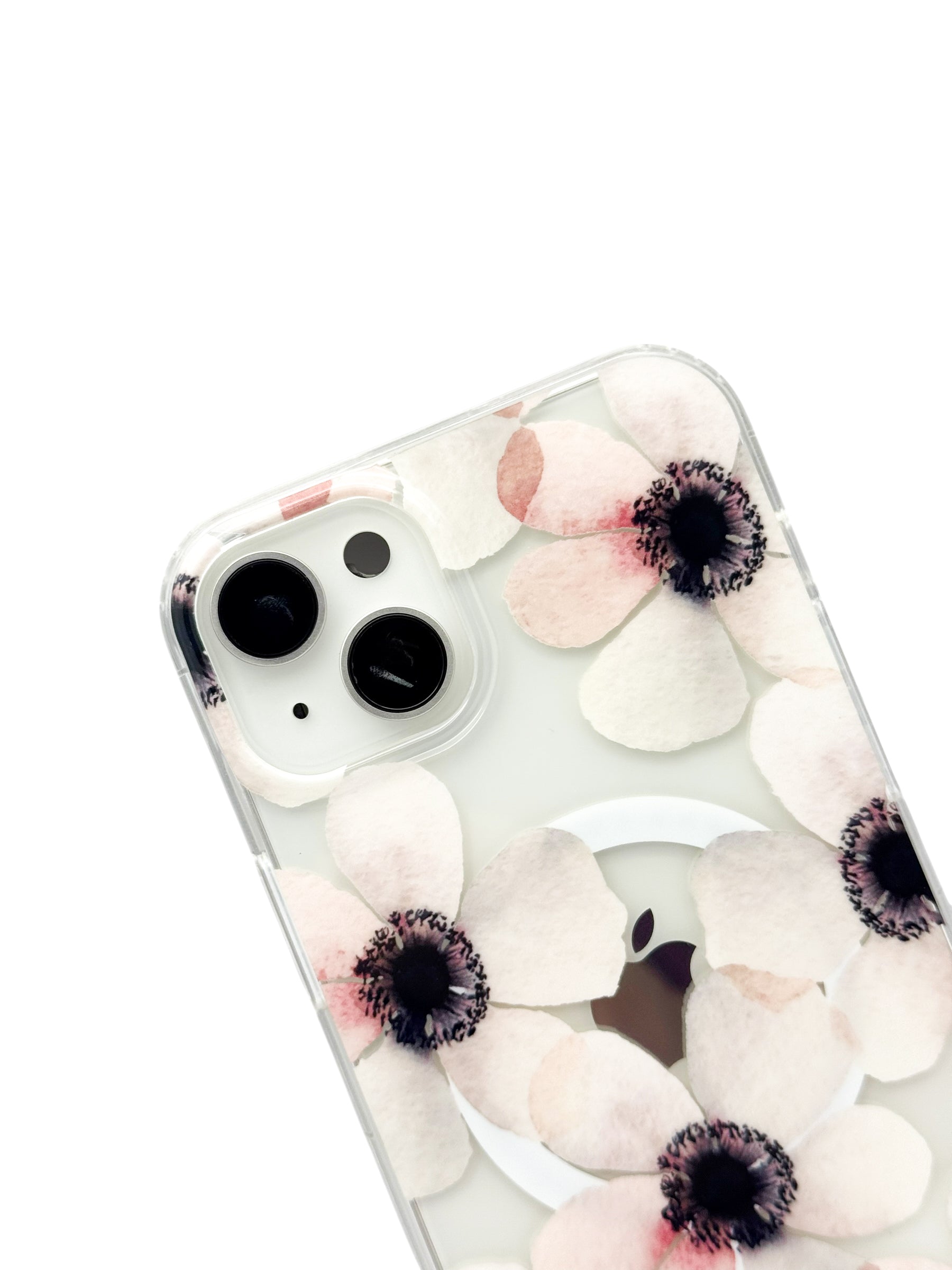 Funda para iPhone 15 plus (6.7) con Magsafe diseño Flores rosas