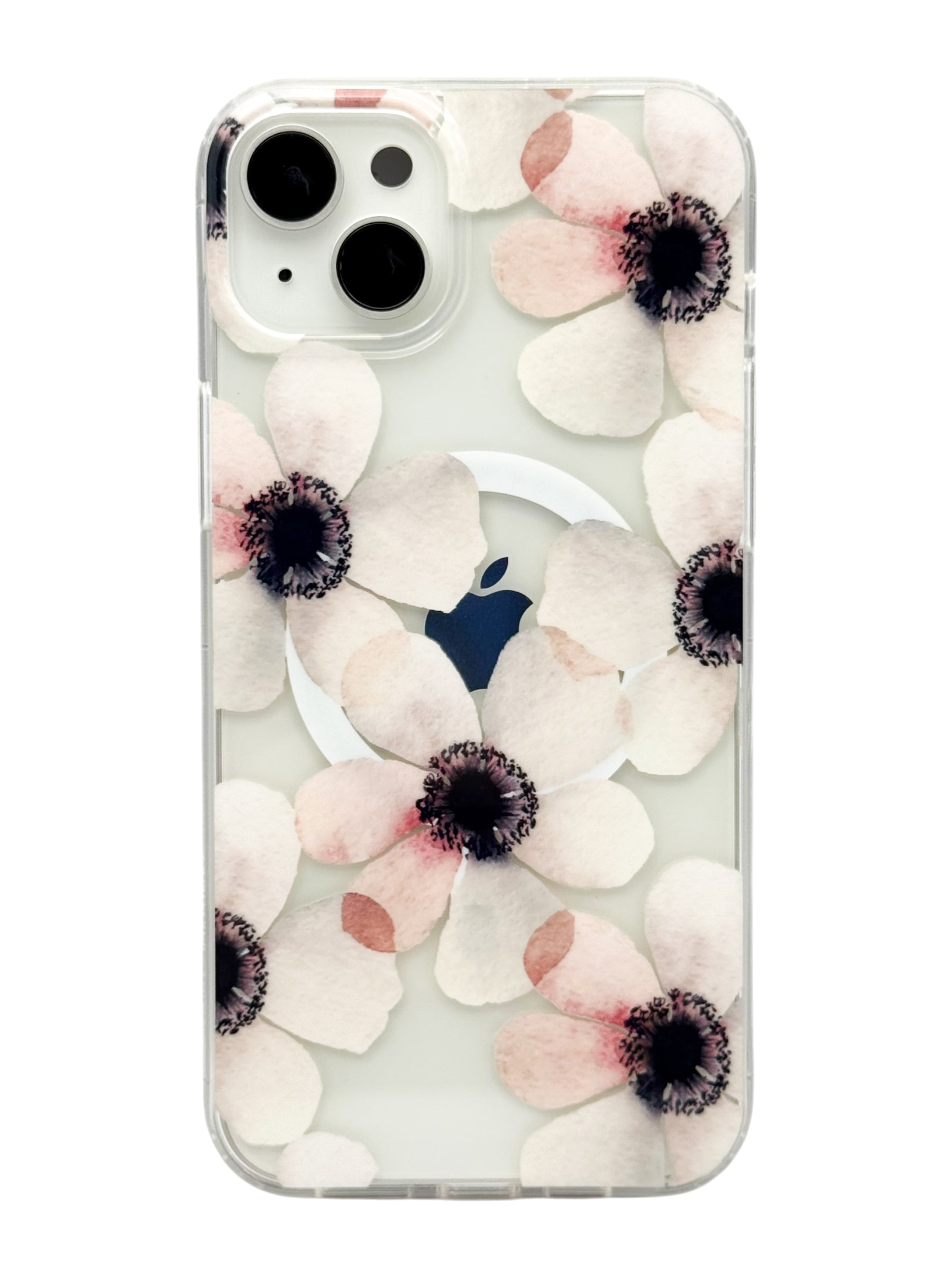 Funda para iPhone 15 plus (6.7) con Magsafe diseño Flores rosas