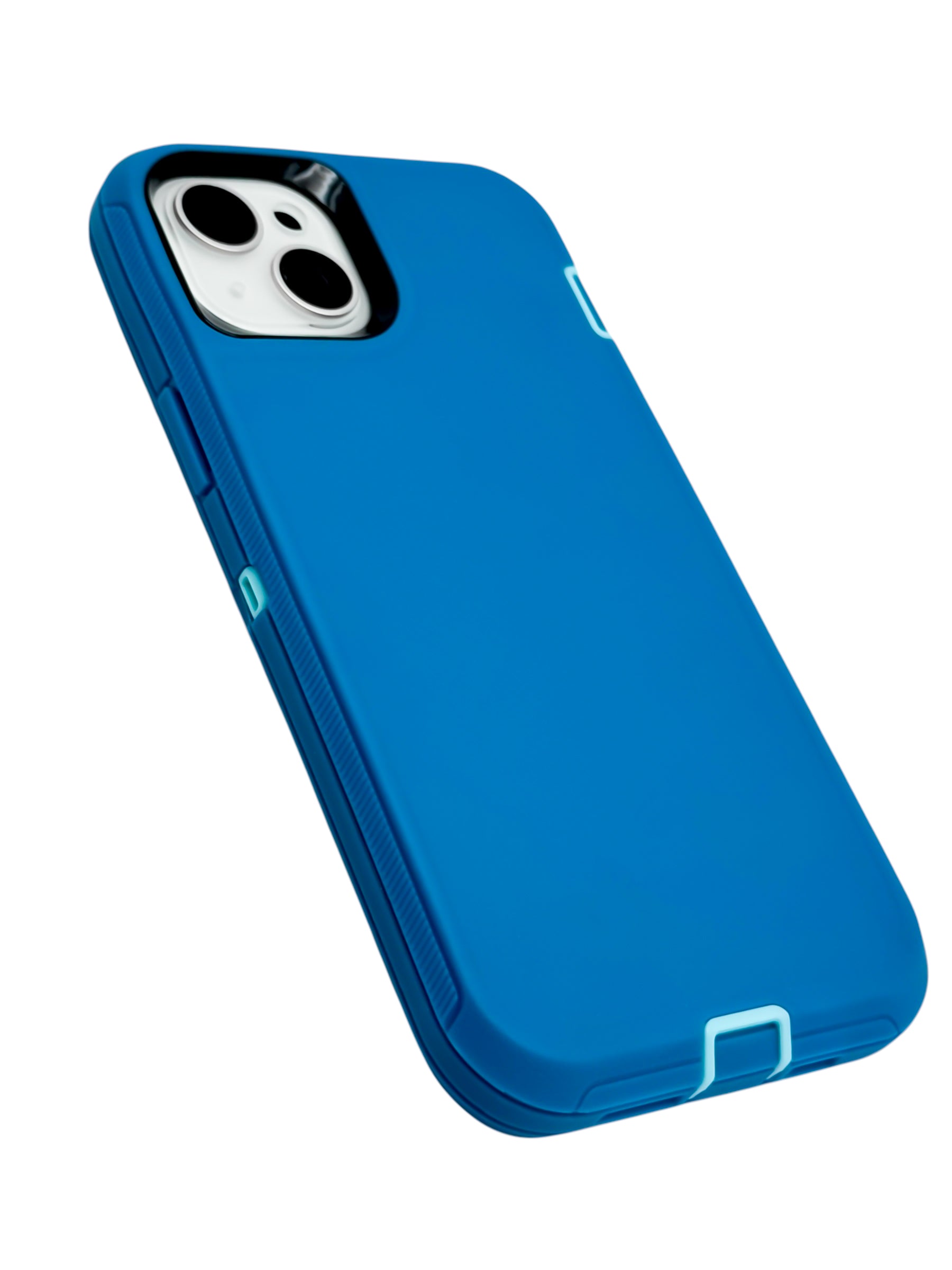 Funda para iPhone 14 plus (6.7) uso rudo extremo 3 en 1 color azul