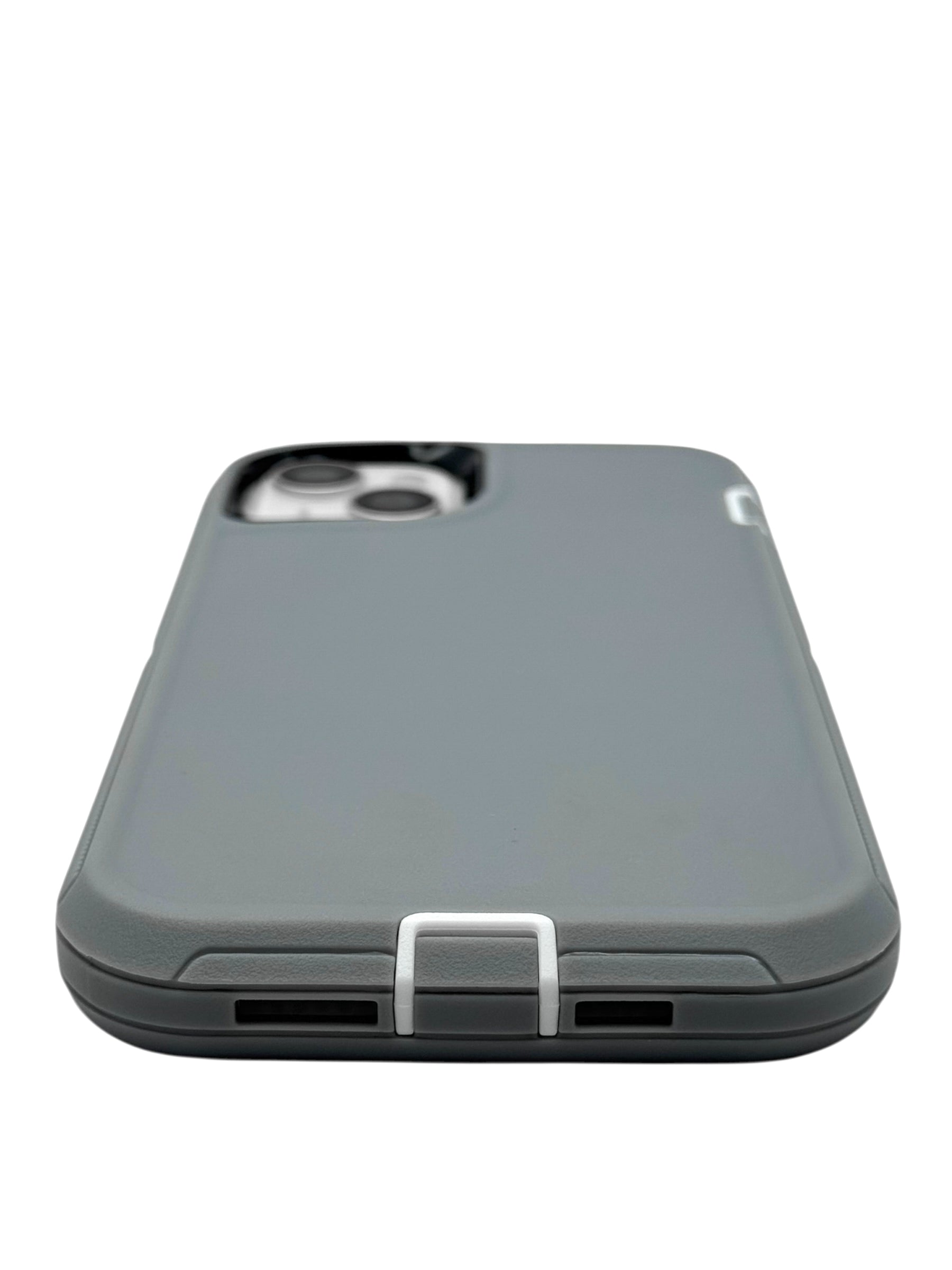 Funda para iPhone 15 plus (6.7) uso rudo extremo 3 en 1 color gris