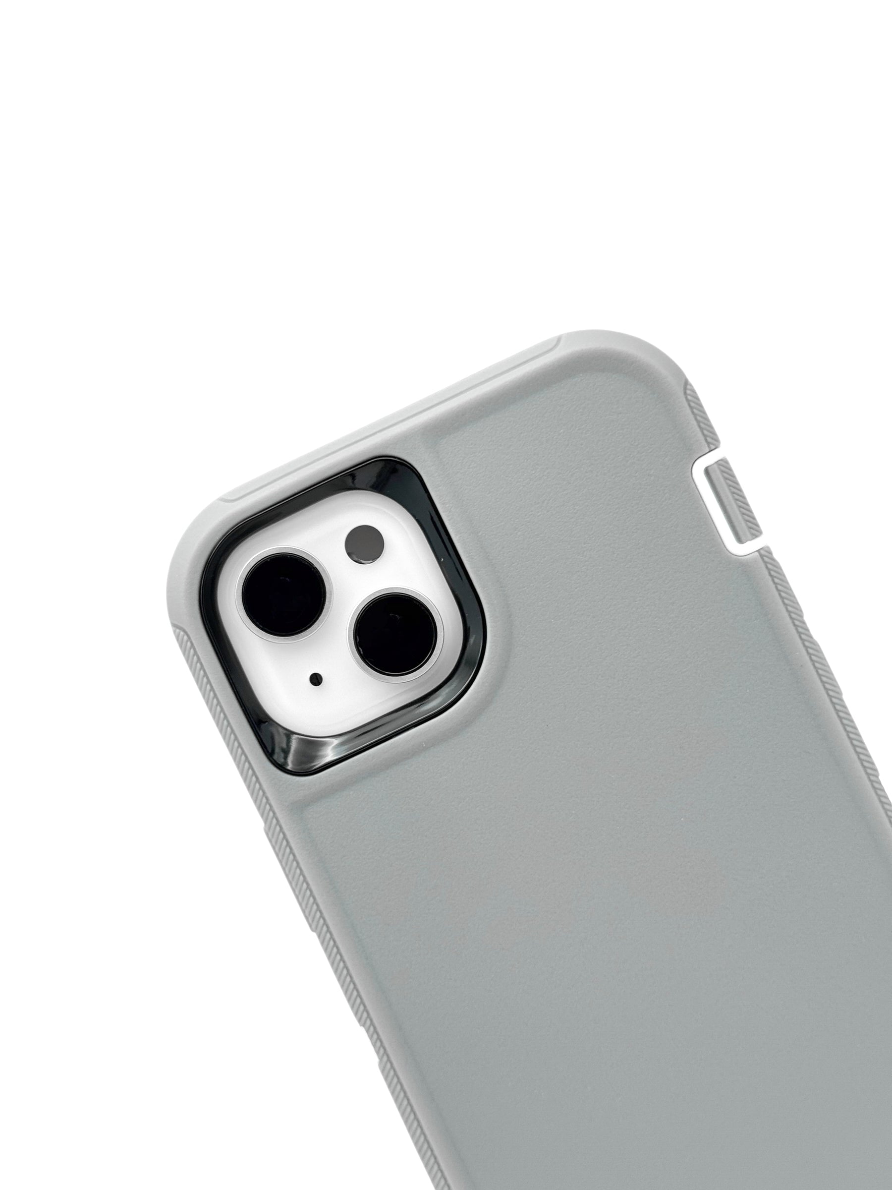 Funda para iPhone 15 plus (6.7) uso rudo extremo 3 en 1 color gris