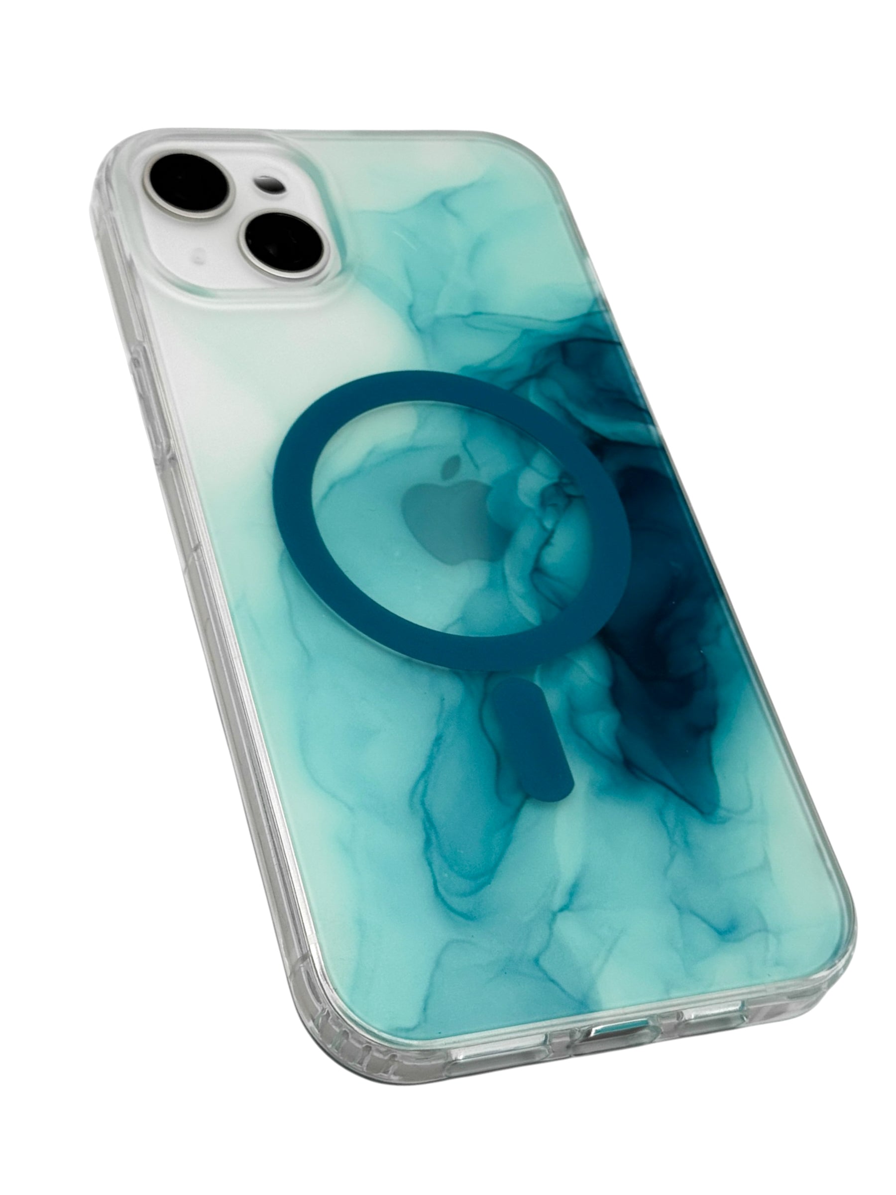 Funda para iPhone 15 plus (6.7) con Magsafe diseño Humo azul