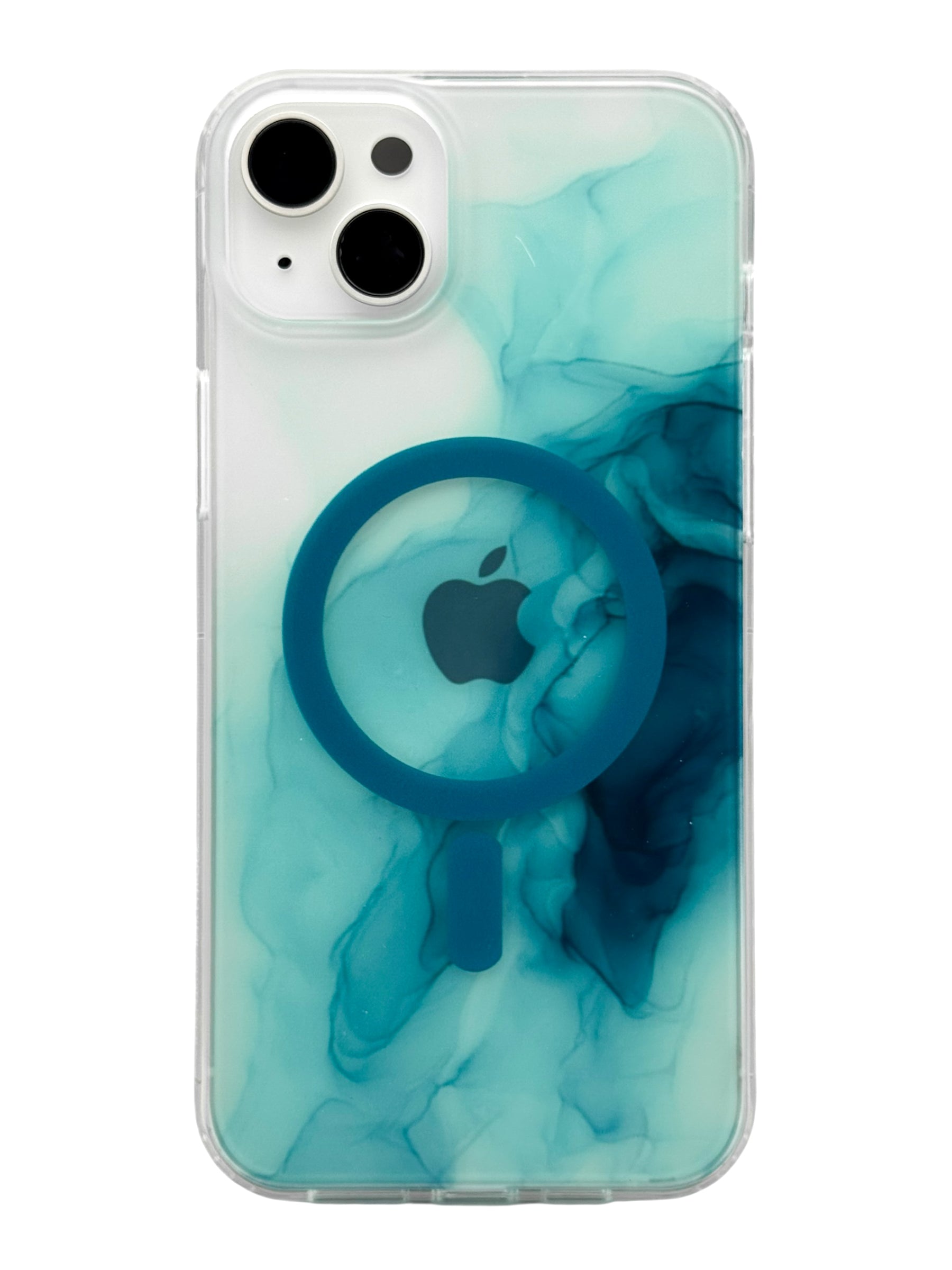 Funda para iPhone 15 plus (6.7) con Magsafe diseño Humo azul