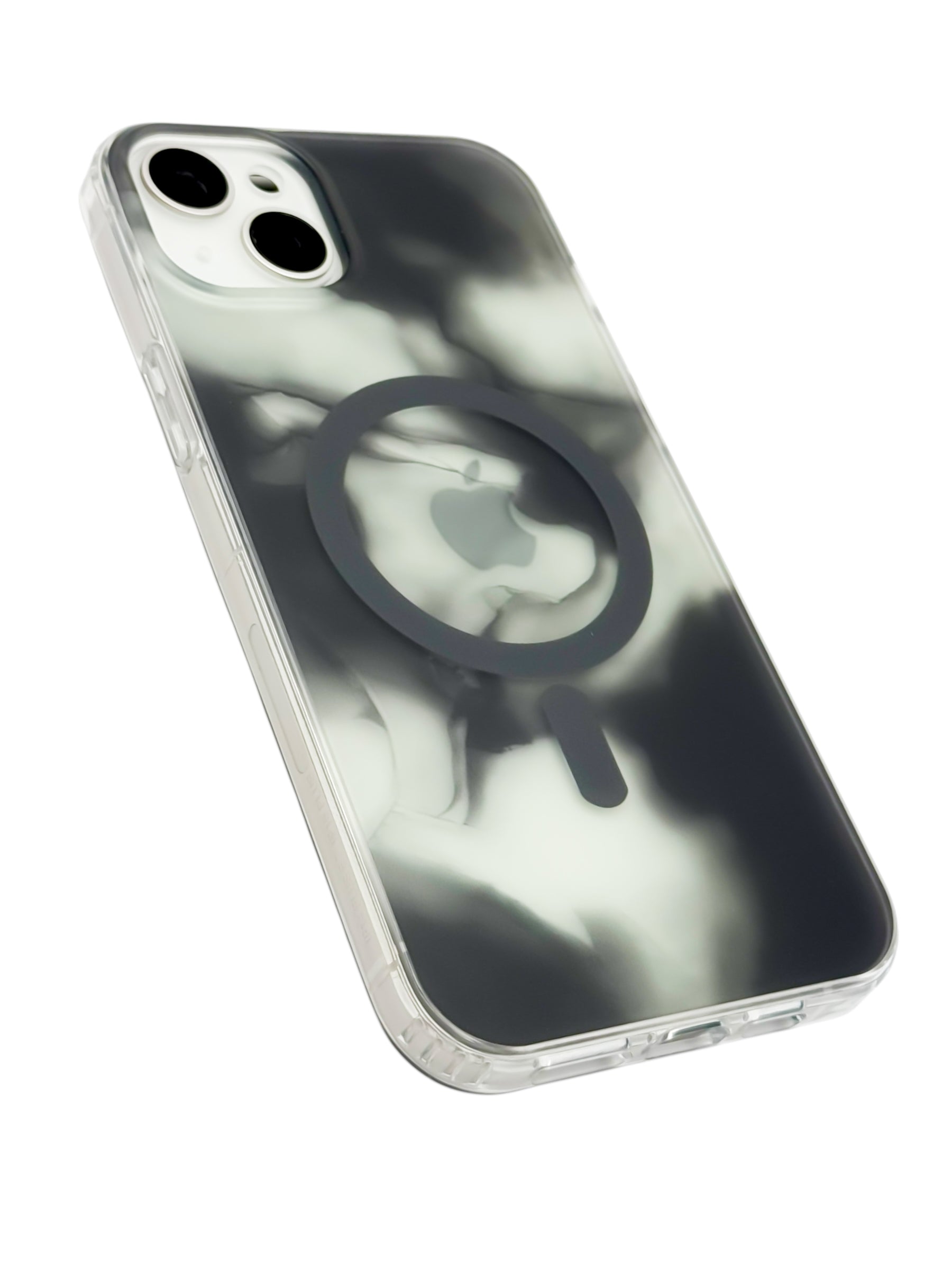 Funda para iPhone 15 plus (6.7) con Magsafe diseño Humo negro