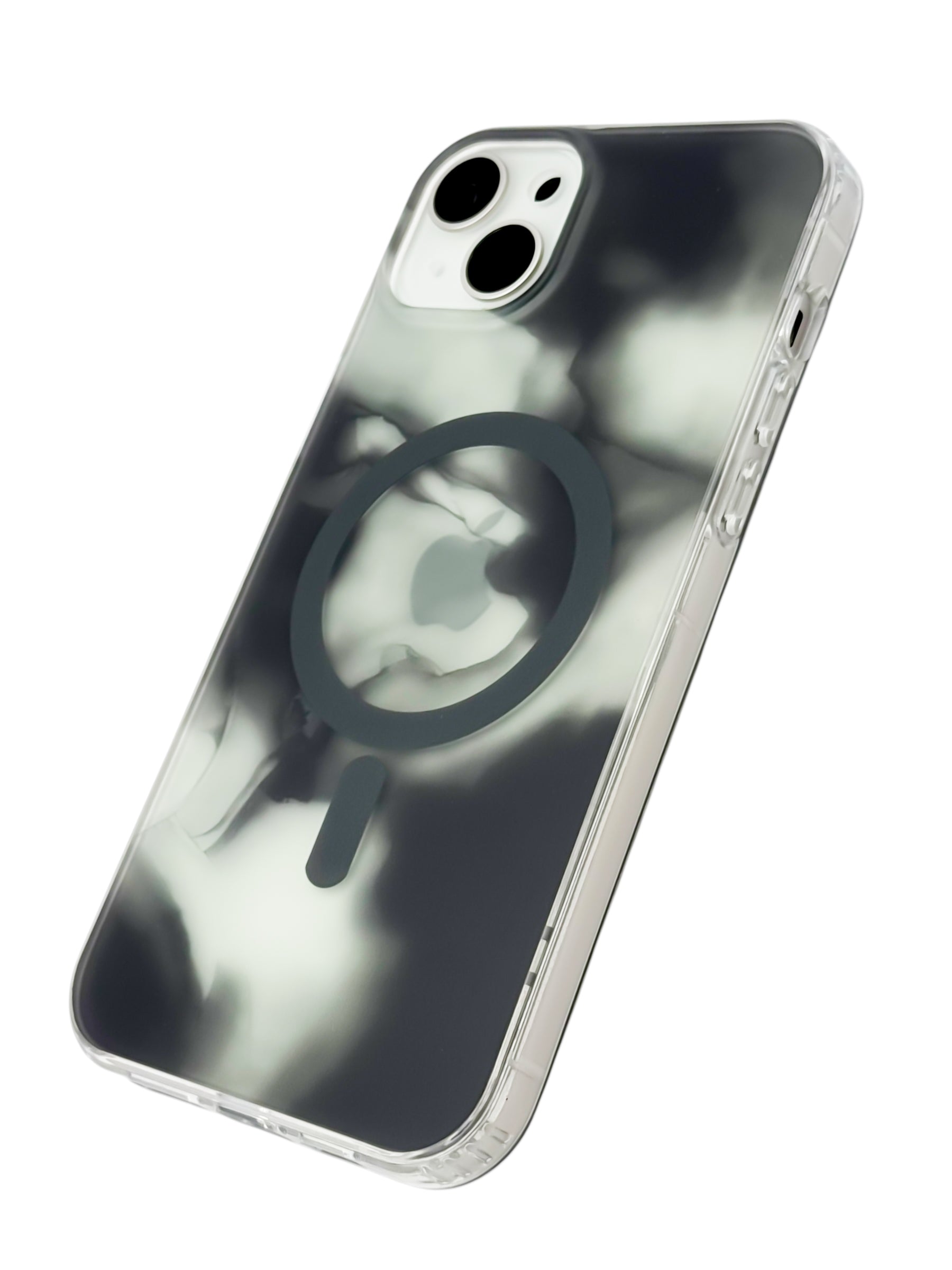 Funda para iPhone 15 plus (6.7) con Magsafe diseño Humo negro