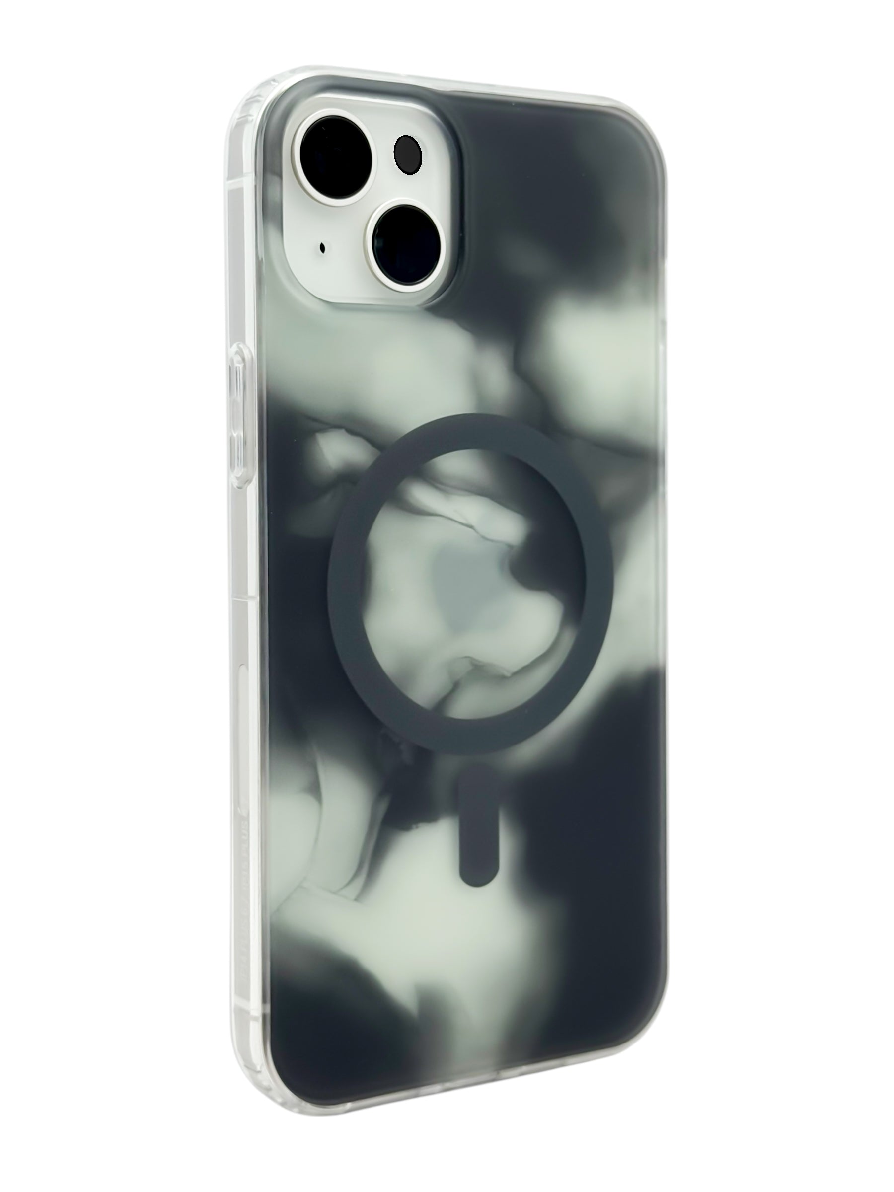 Funda para iPhone 15 plus (6.7) con Magsafe diseño Humo negro