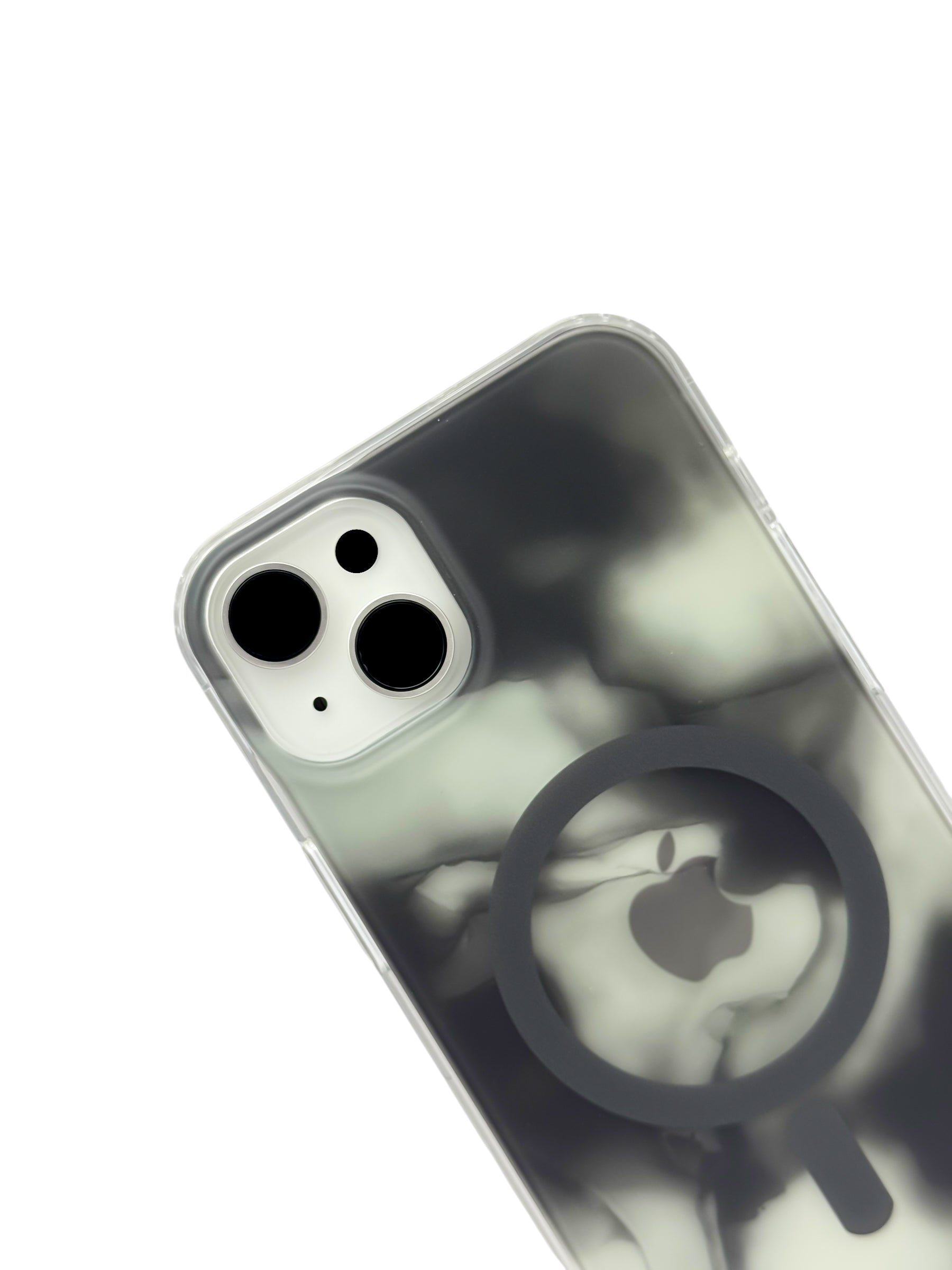 Funda para iPhone 15 plus (6.7) con Magsafe diseño Humo negro
