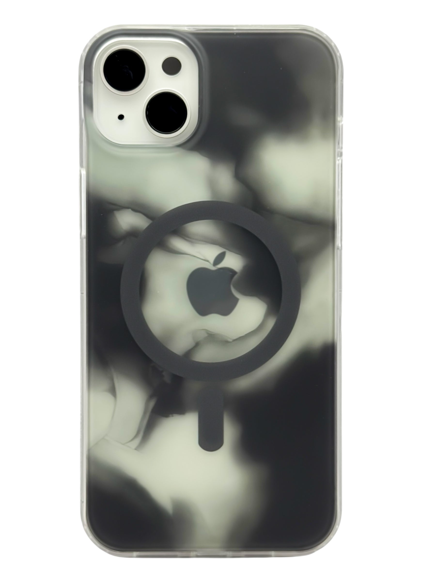 Funda para iPhone 15 plus (6.7) con Magsafe diseño Humo negro