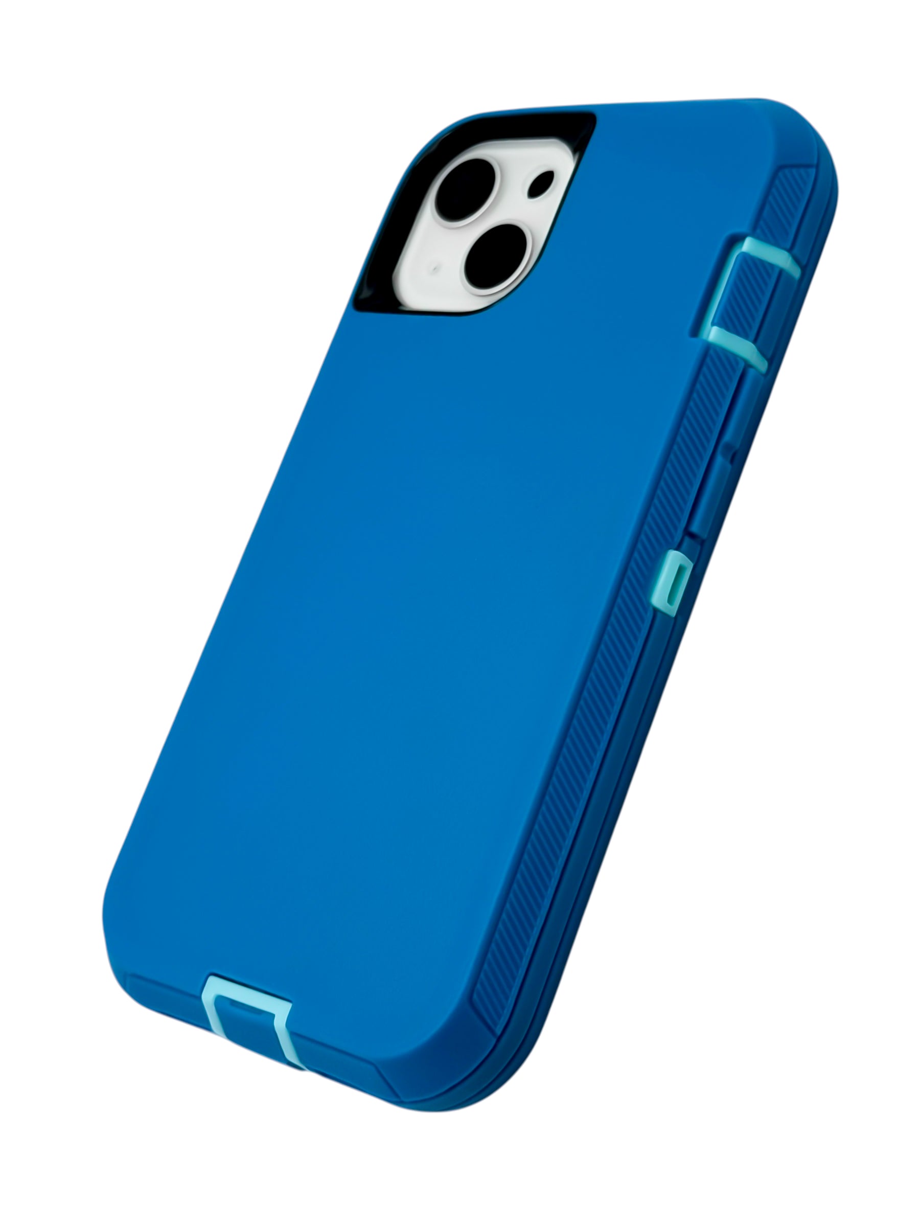 Funda para iPhone 14 normal (6.1) uso rudo extremo 3 en 1 color azul