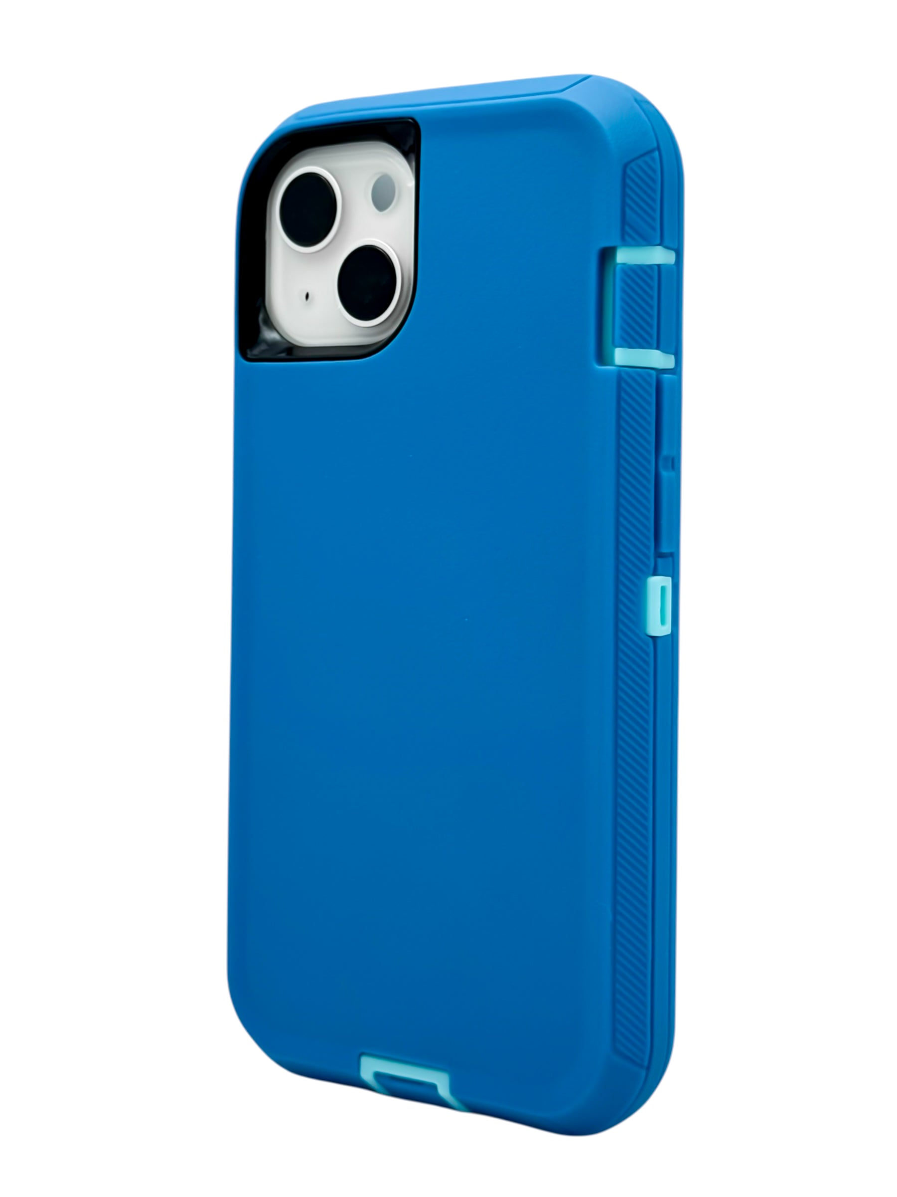 Funda para iPhone 14 normal (6.1) uso rudo extremo 3 en 1 color azul