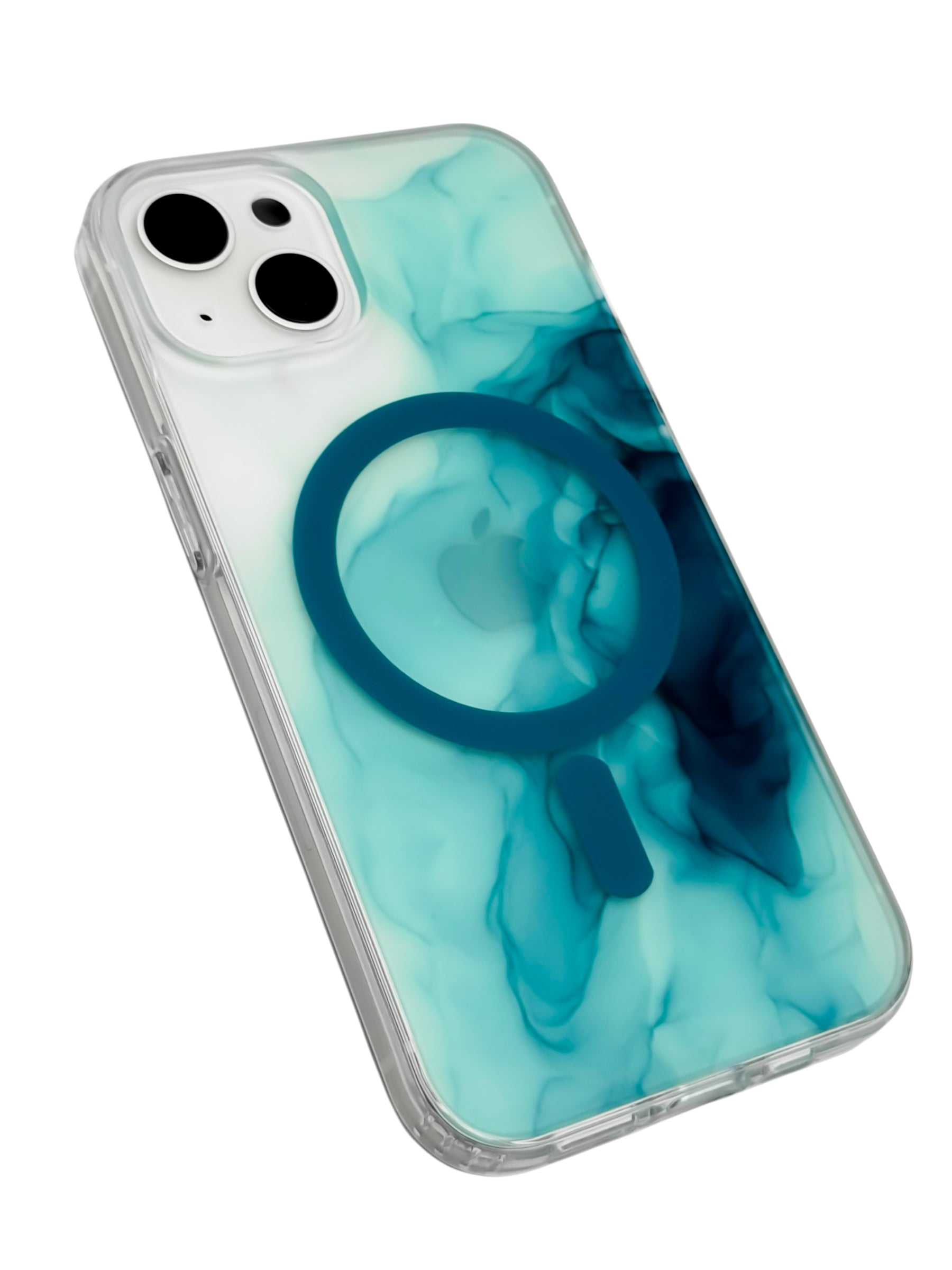 Funda para iPhone 13 normal (6.1) con Magsafe diseño Humo azul