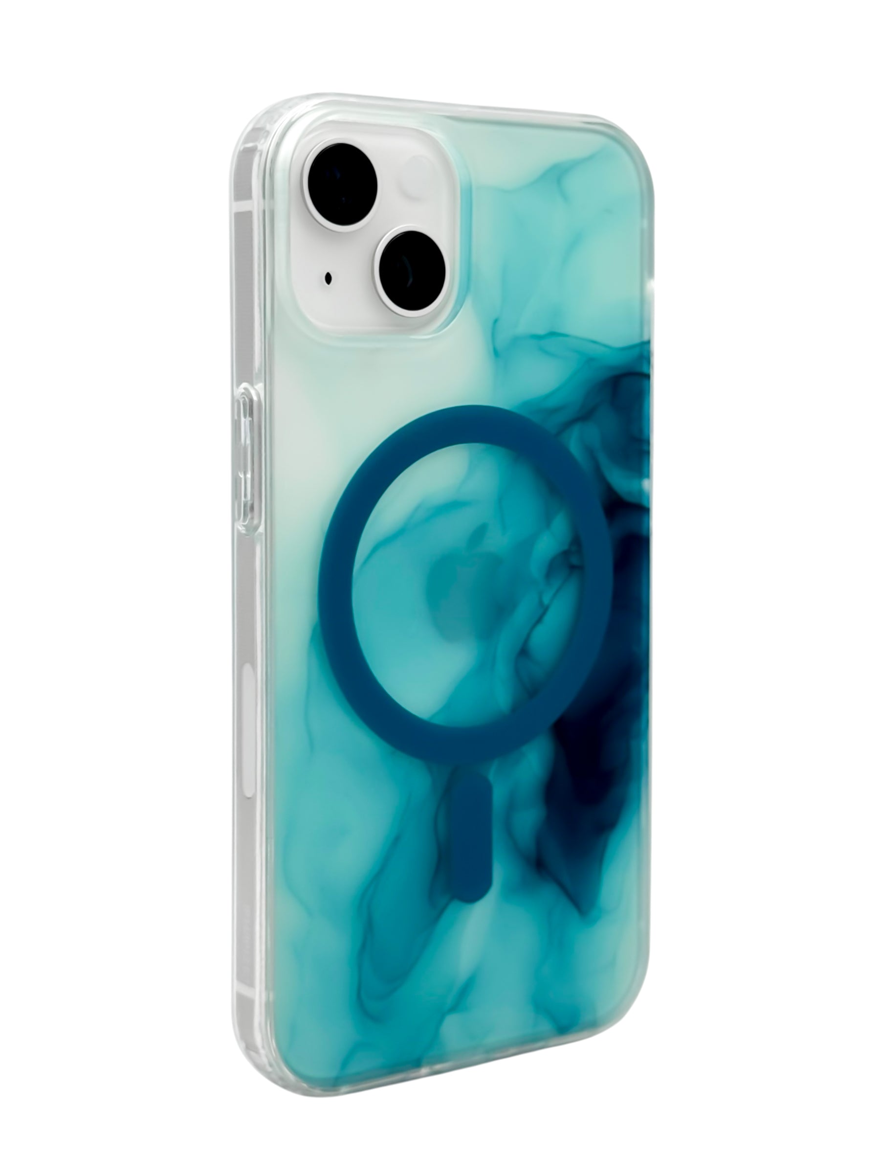 Funda para iPhone 13 normal (6.1) con Magsafe diseño Humo azul