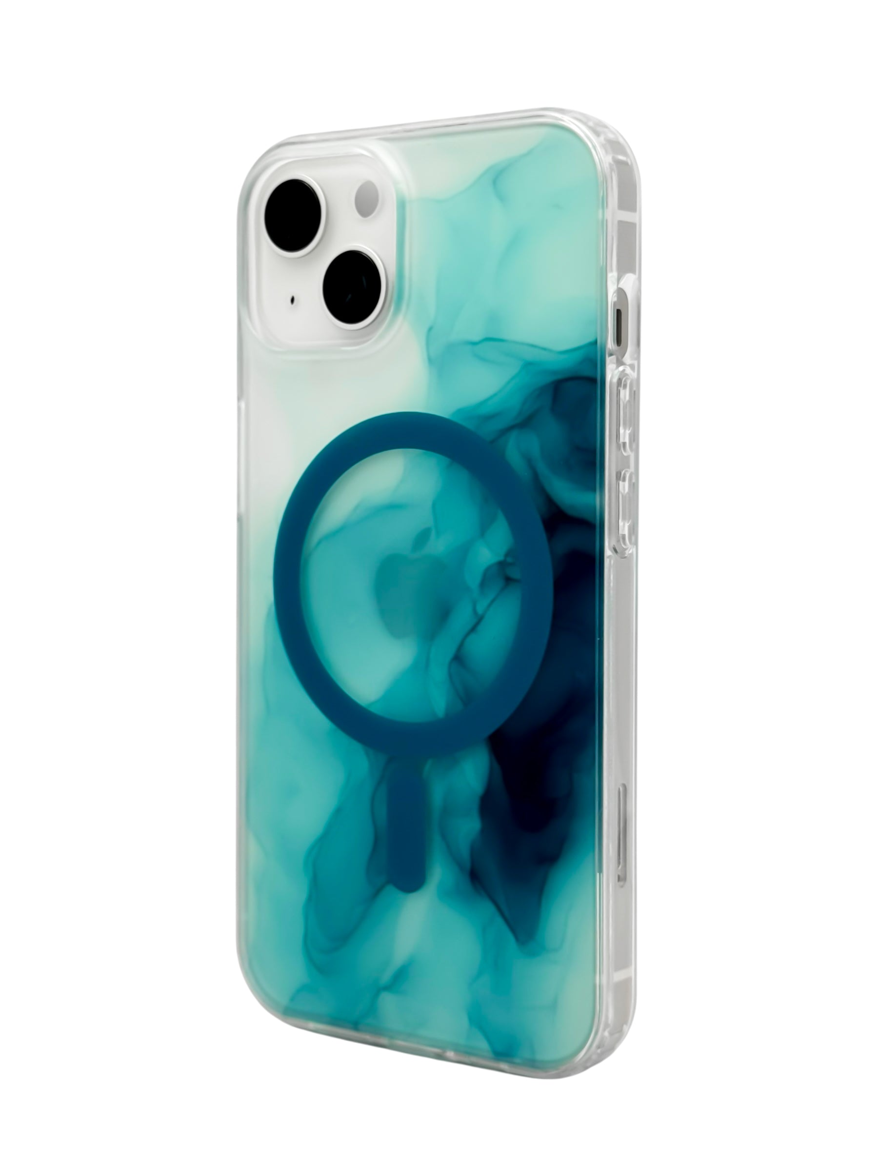 Funda para iPhone 13 normal (6.1) con Magsafe diseño Humo azul