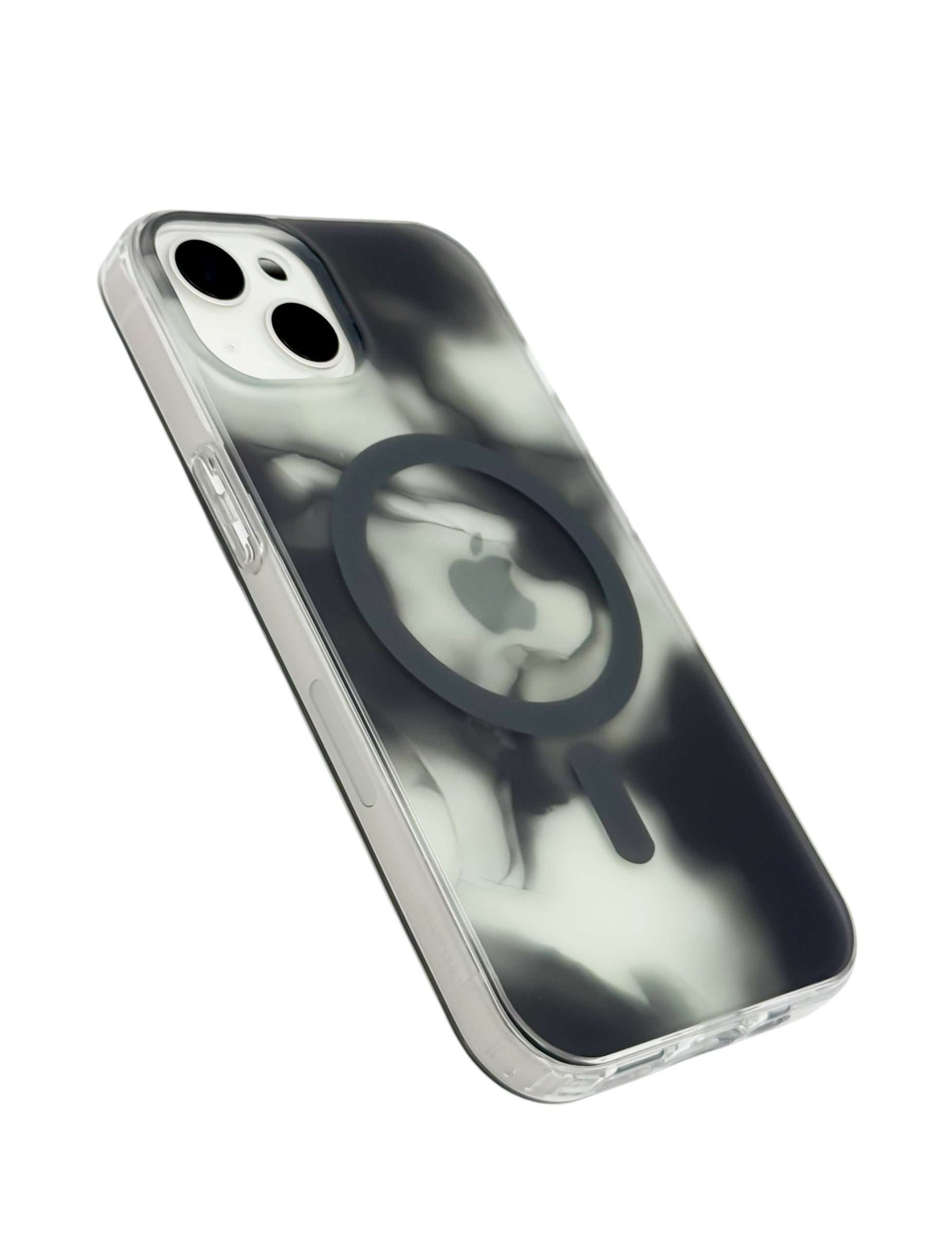 Funda para iPhone 13 normal (6.1) con Magsafe diseño Humo negro
