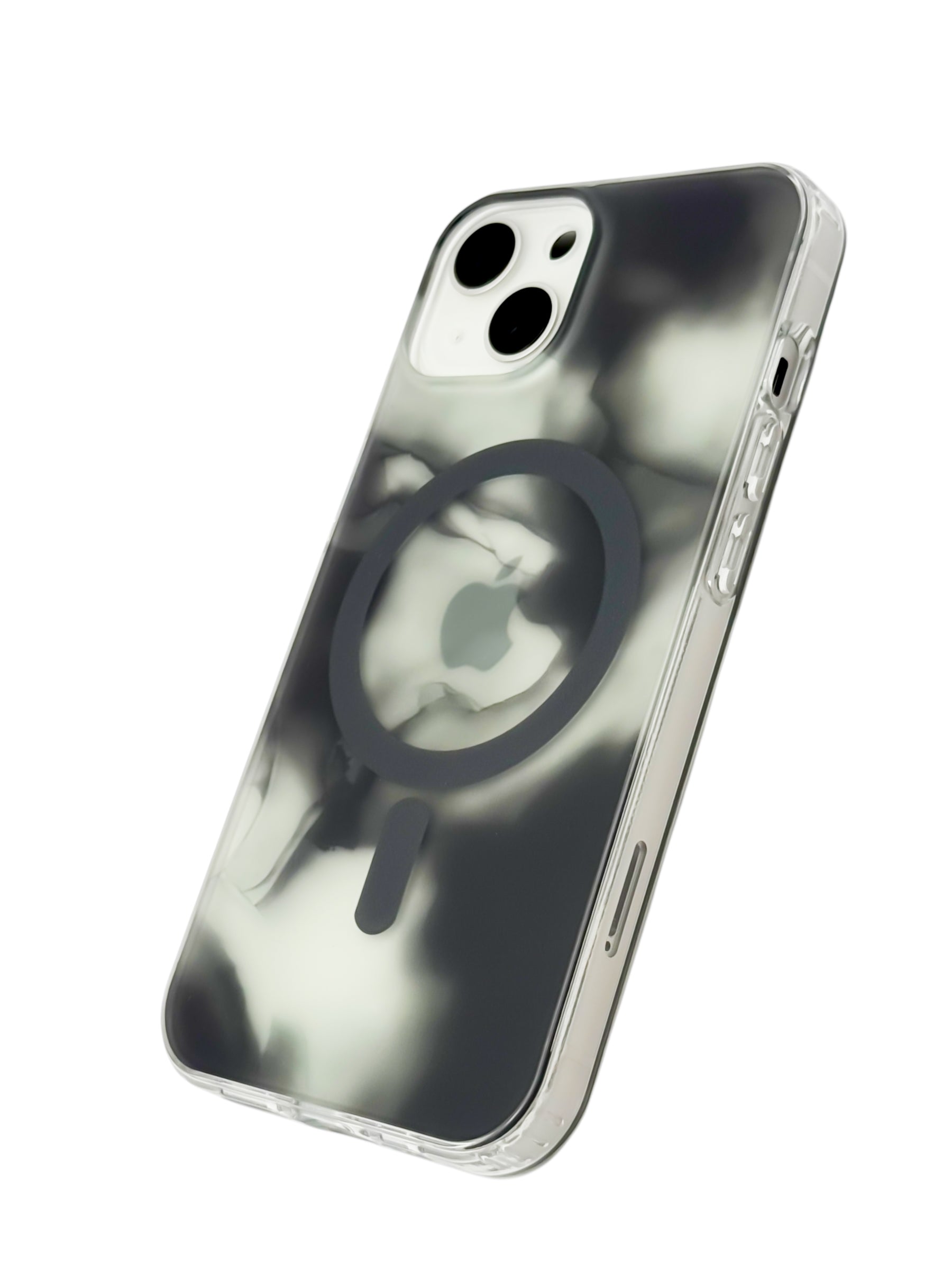 Funda para iPhone 13 normal (6.1) con Magsafe diseño Humo negro