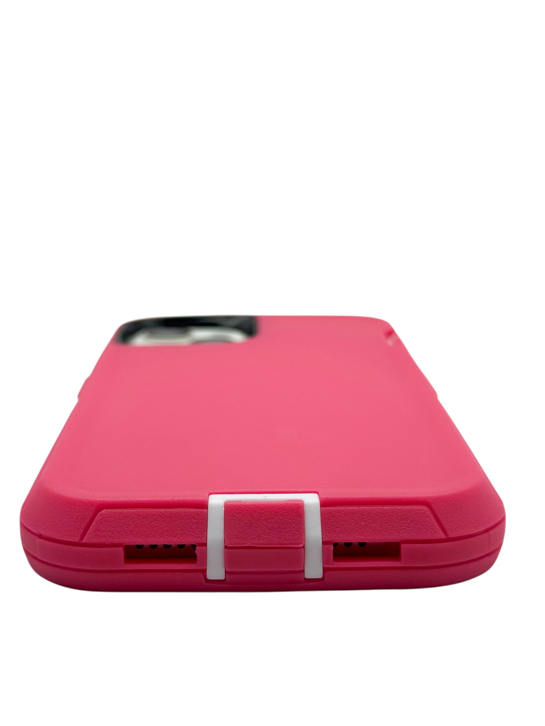 Funda para iPhone 14 normal (6.1) uso rudo extremo 3 en 1 color rosa