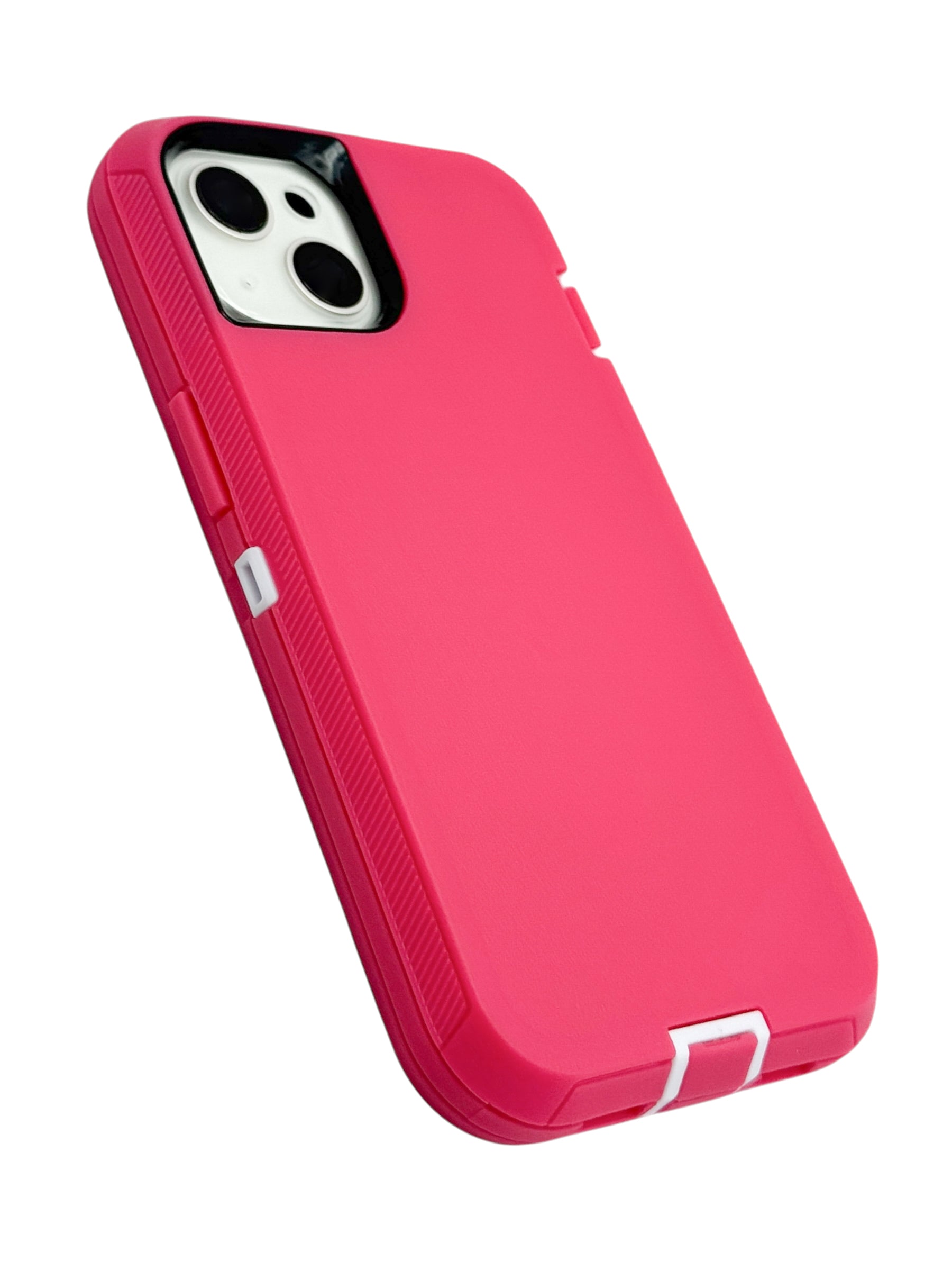 Funda para iPhone 14 normal (6.1) uso rudo extremo 3 en 1 color rosa