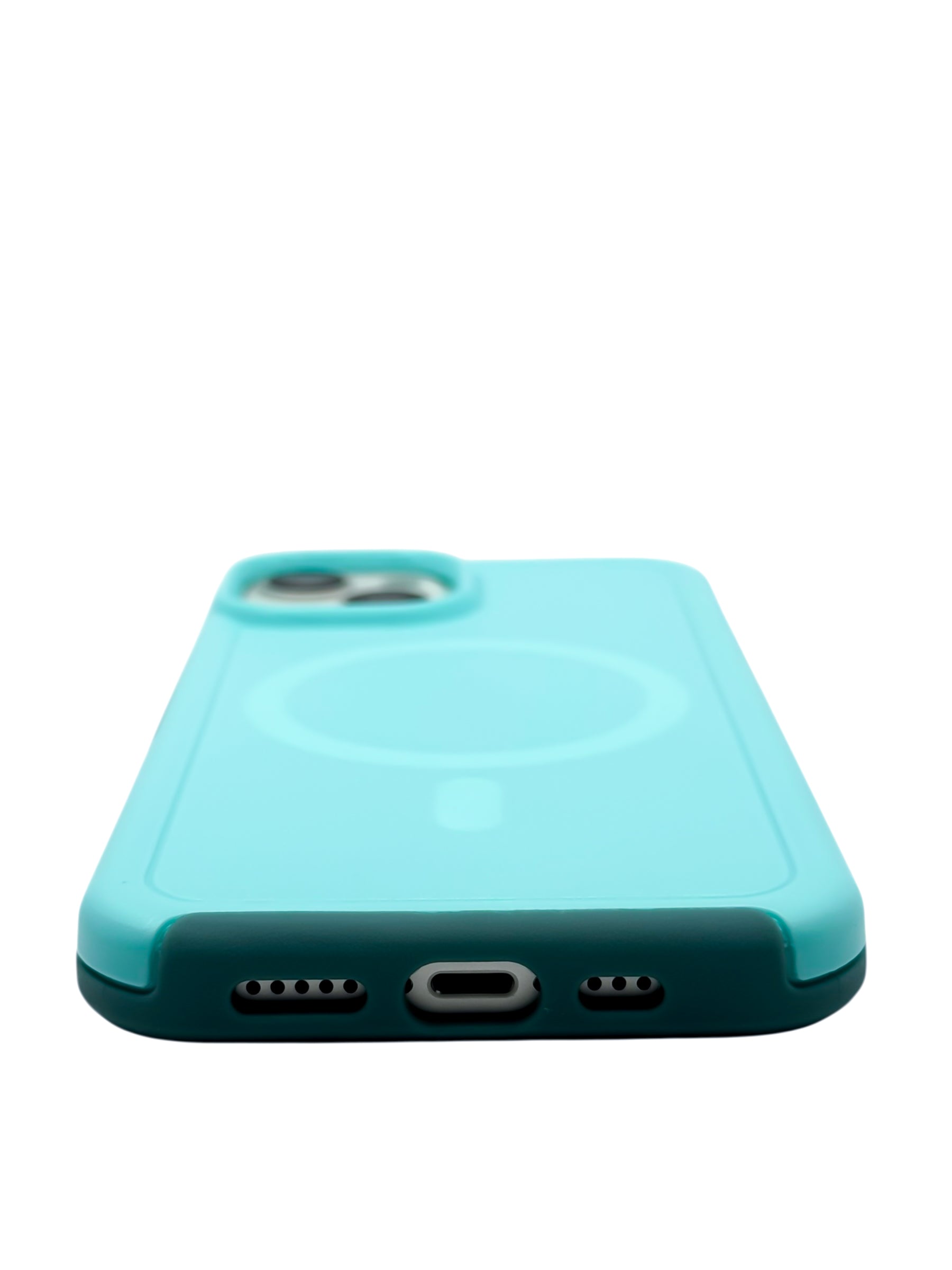 Funda para iPhone 13 normal (6.1) Rigida con aro magsafe Menta