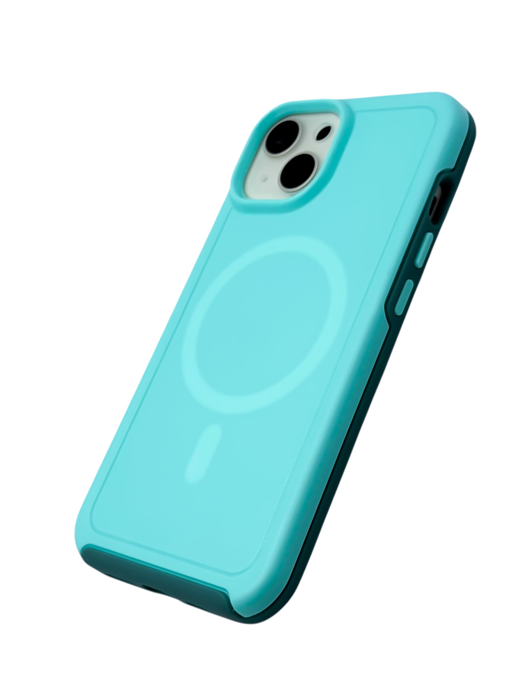 Funda para iPhone 13 normal (6.1) Rigida con aro magsafe Menta