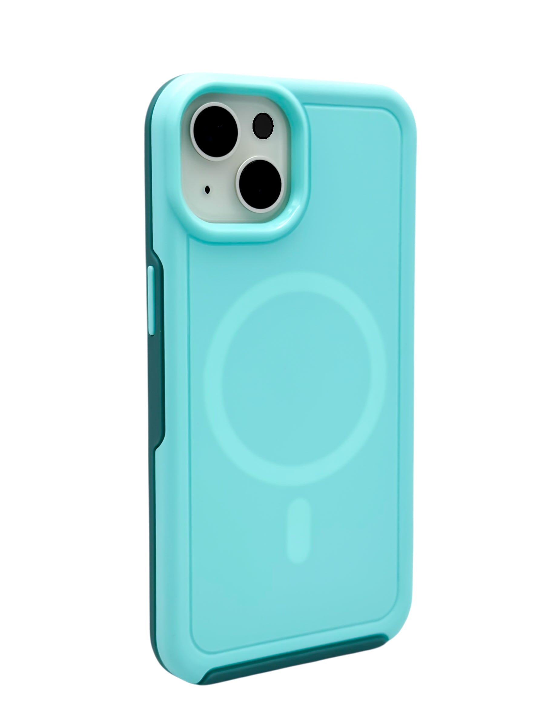 Funda para iPhone 13 normal (6.1) Rigida con aro magsafe Menta
