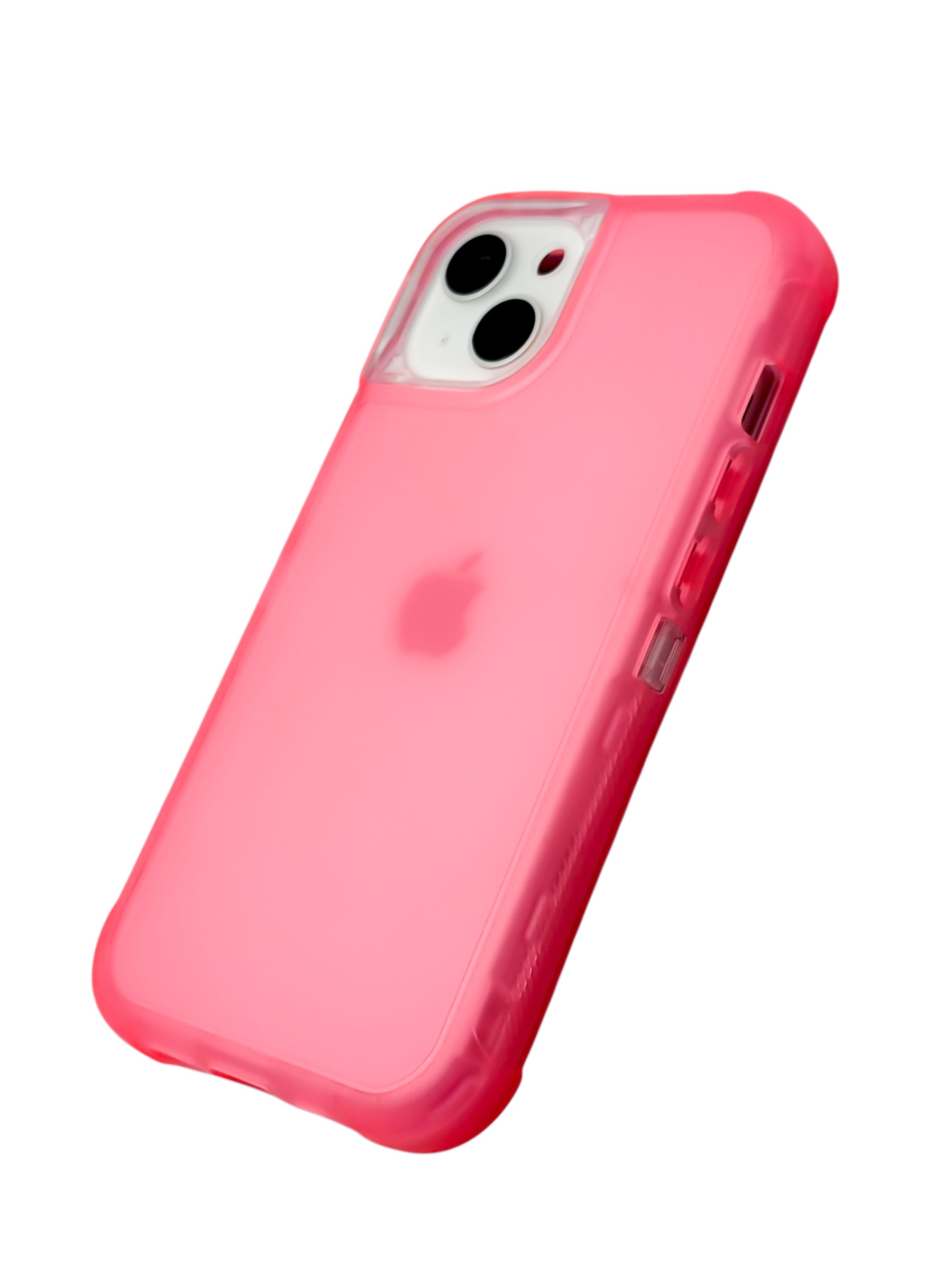 Funda para iPhone 15 normal (6.1) de uso rudo 3 en 1 color neon rosa