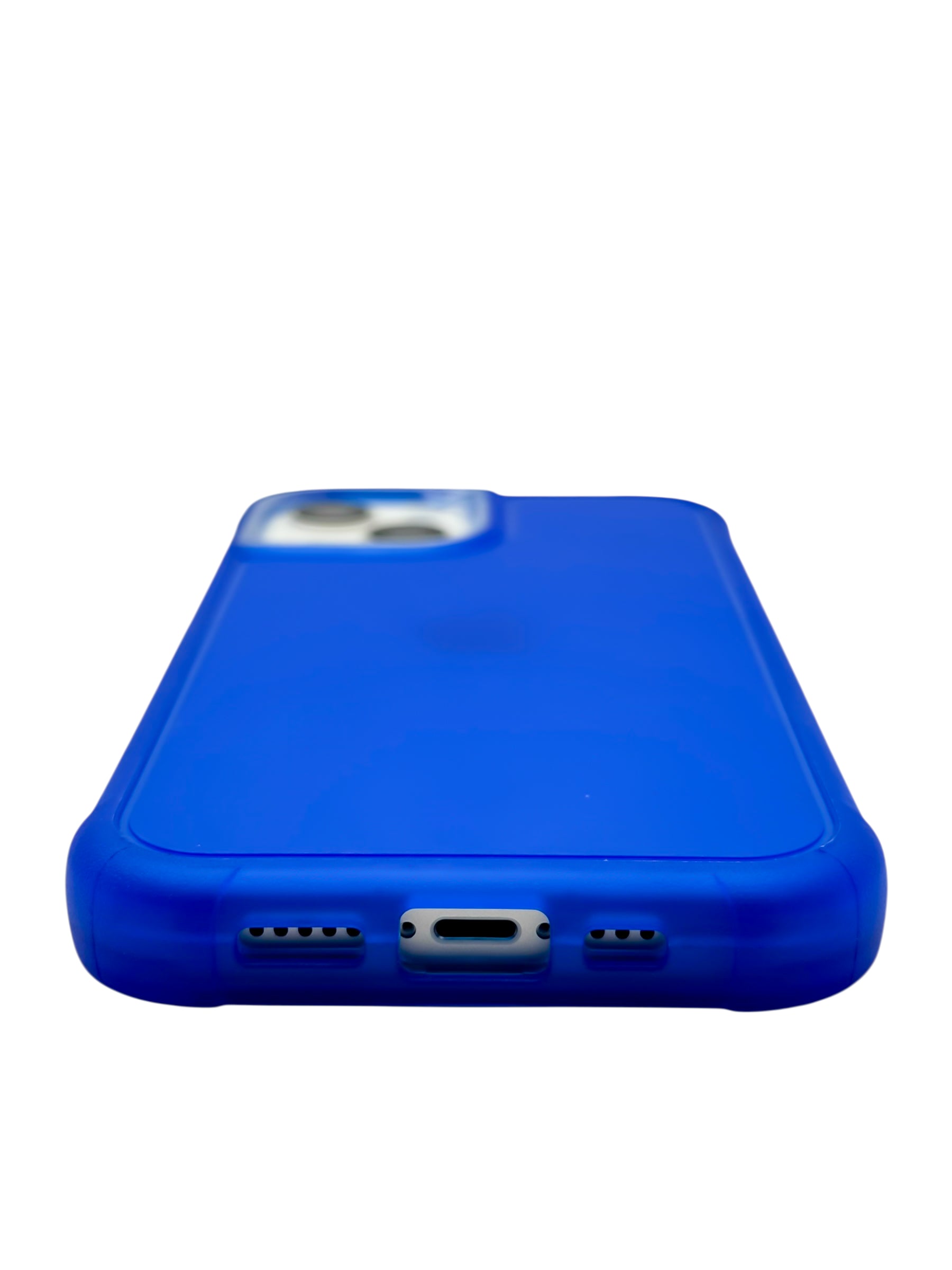 Funda para iPhone 15 normal (6.1) de uso rudo 3 en 1 color neon azul