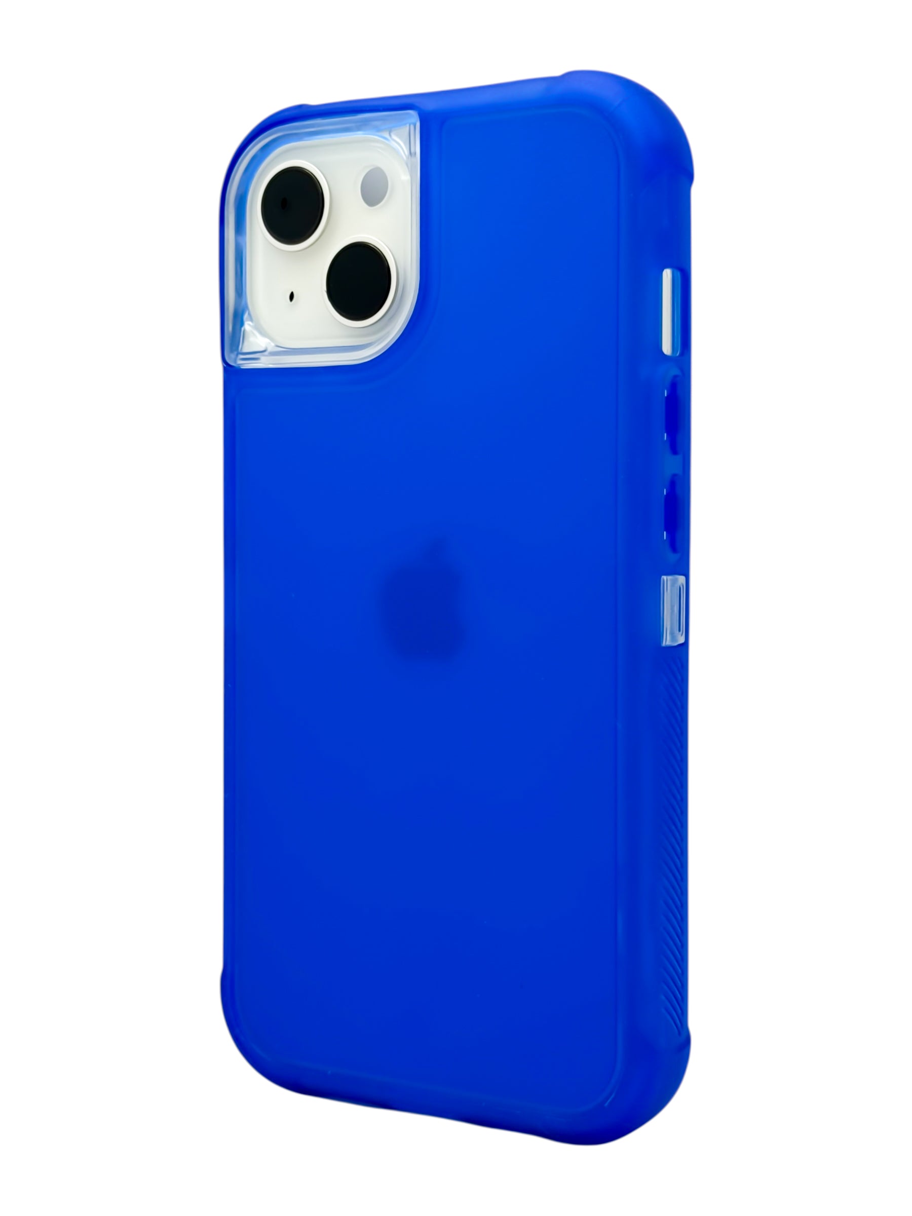 Funda para iPhone 15 normal (6.1) de uso rudo 3 en 1 color neon azul