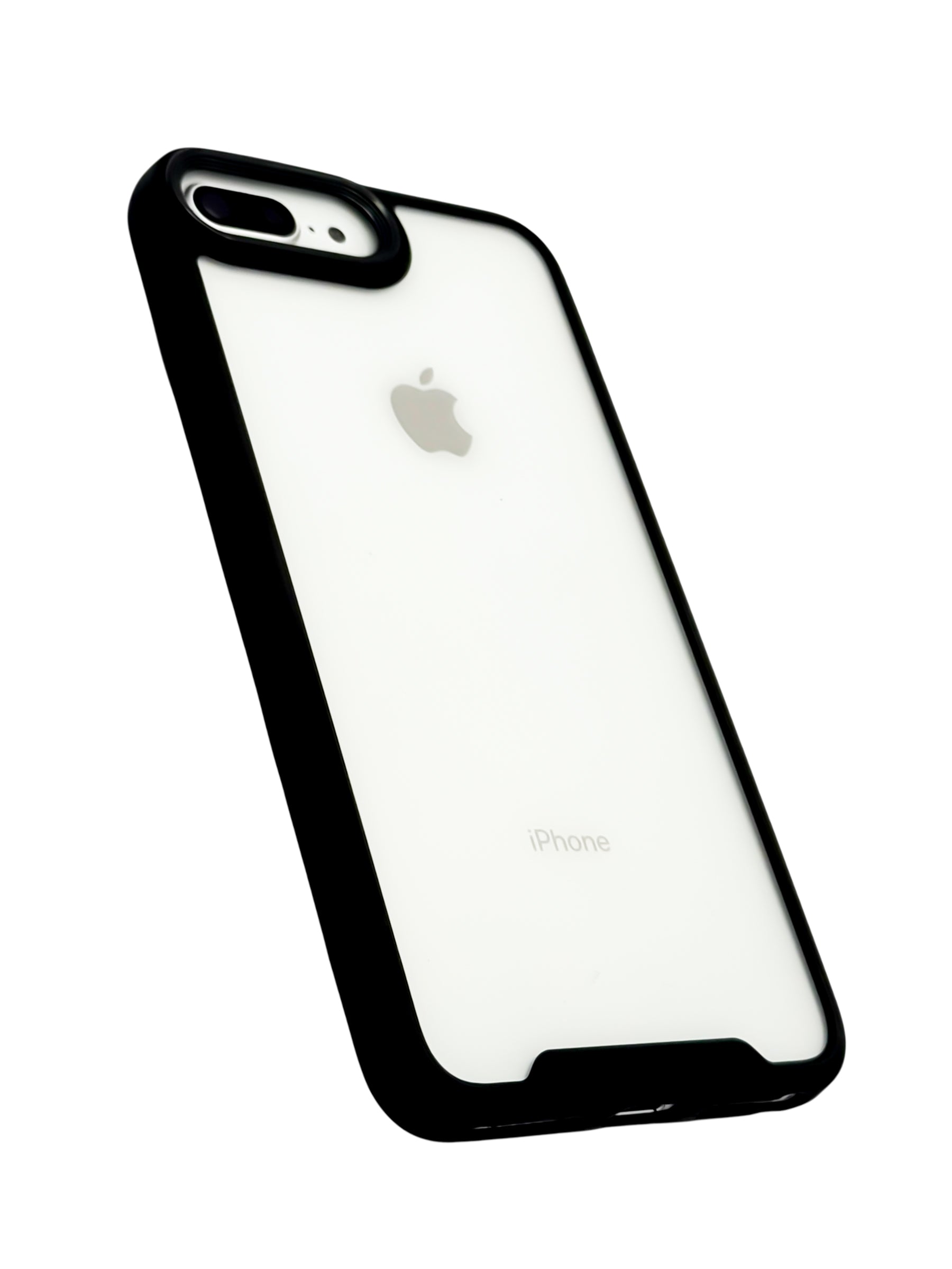 Funda transparente Para iPhone 8 Plus / 7 Plus color Negro