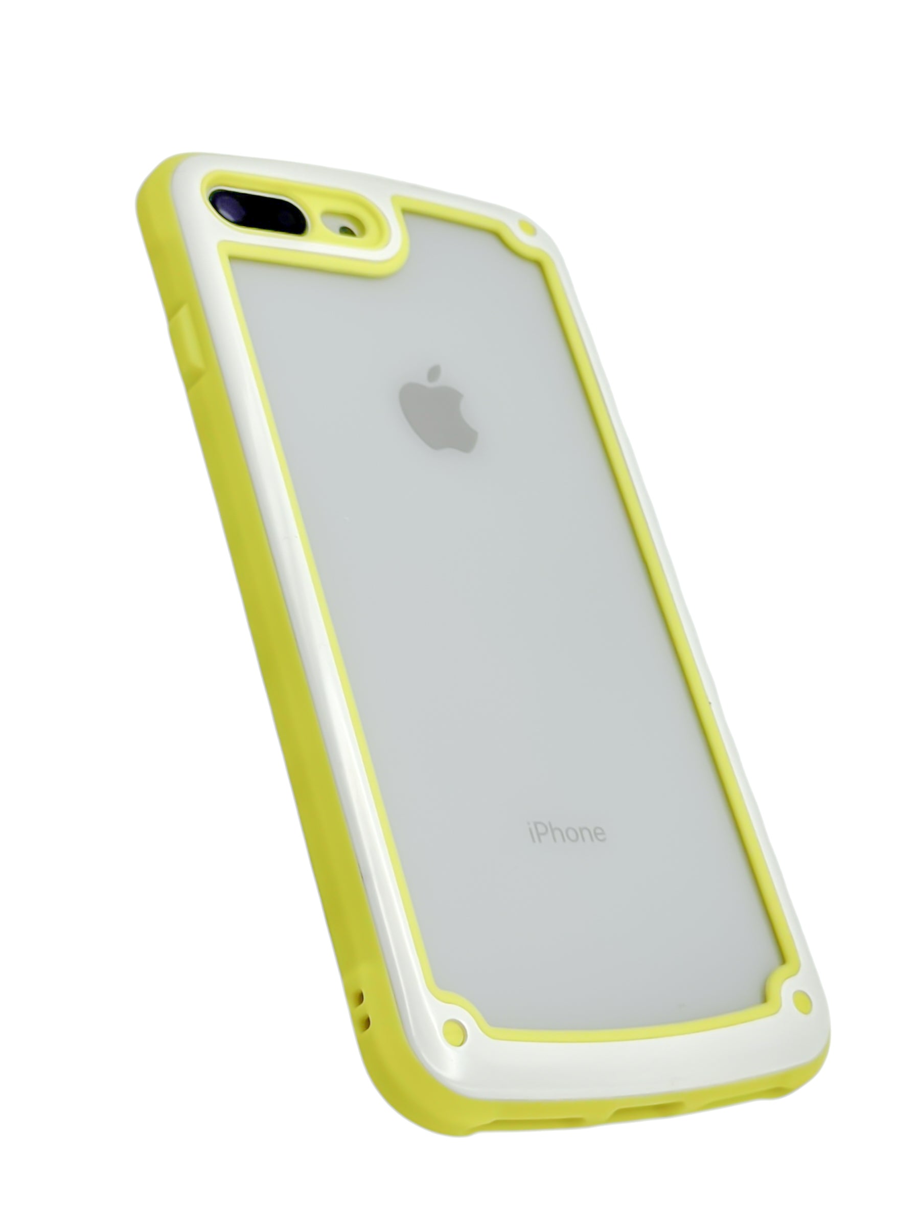 Funda bicolor Para iPhone 8 Plus / 7 Plus color amarillo con blanco