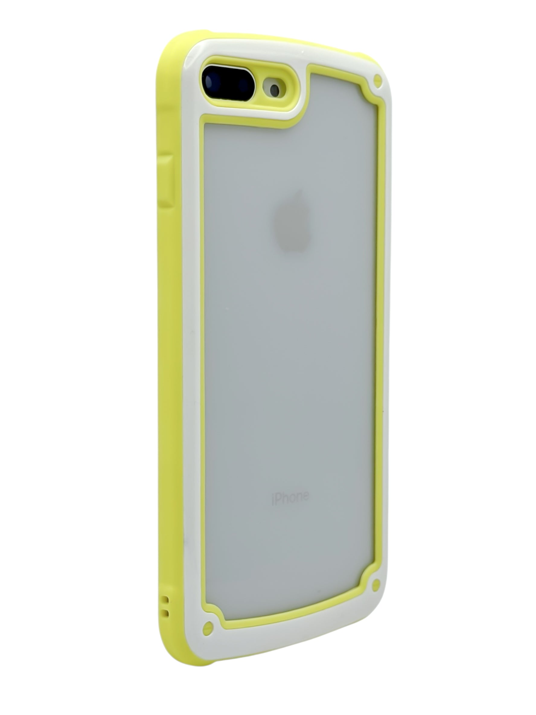 Funda bicolor Para iPhone 8 Plus / 7 Plus color amarillo con blanco