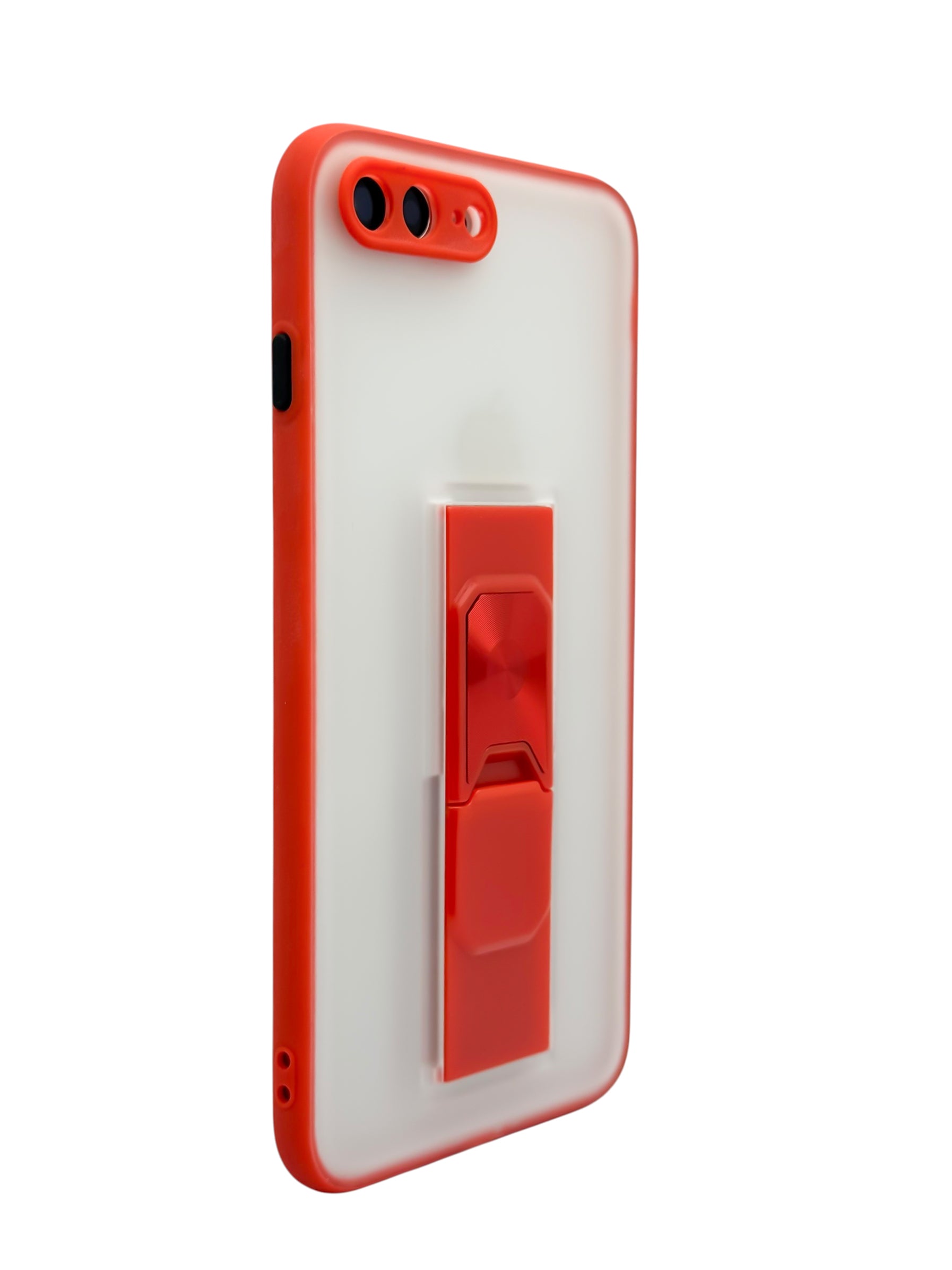 Funda efecto mate con base para iPhone 8 Plus / 7 Plus color Rojo