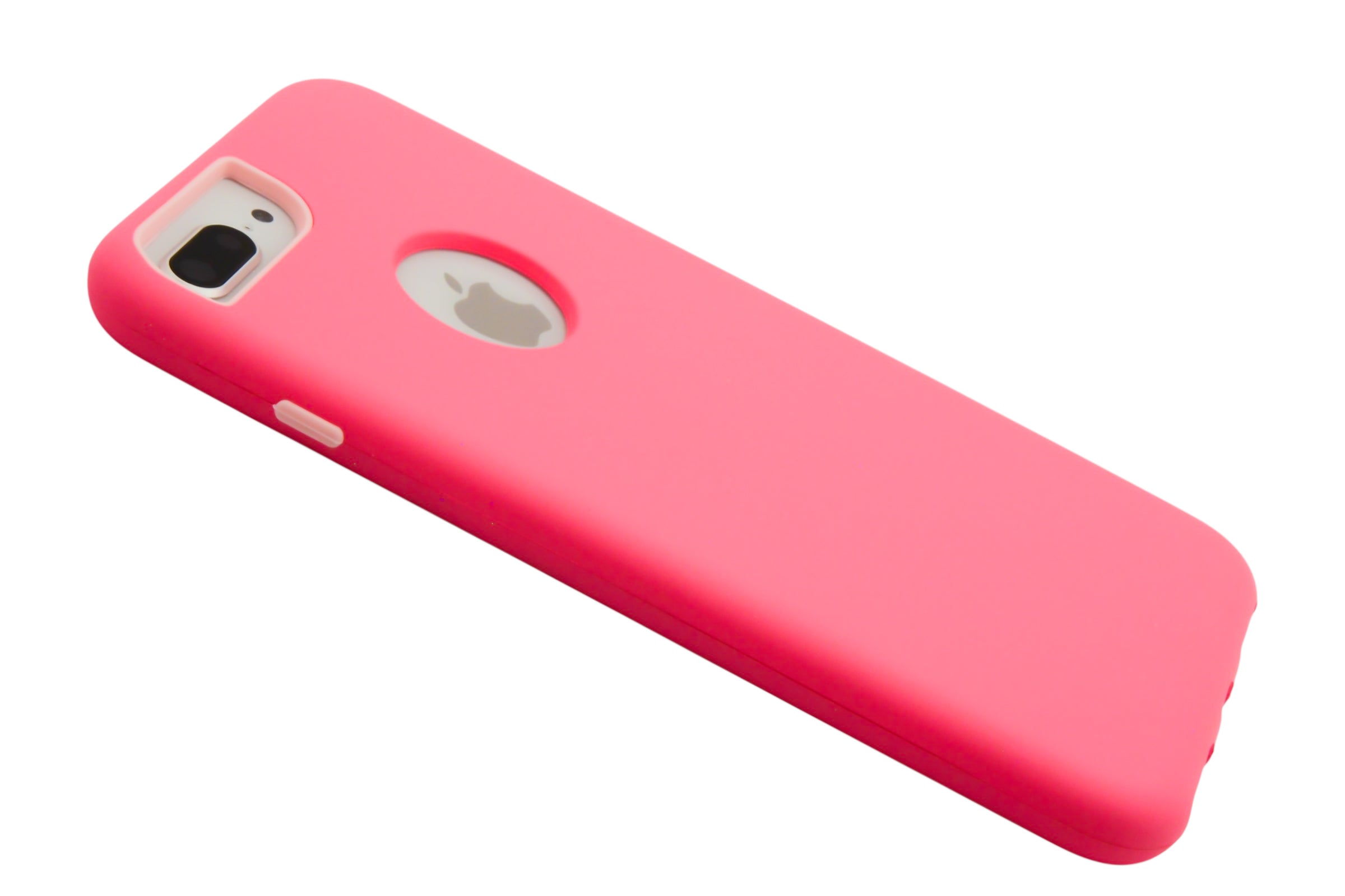 Funda slim Para iPhone 8 Plus / 7 Plus color rosa neon