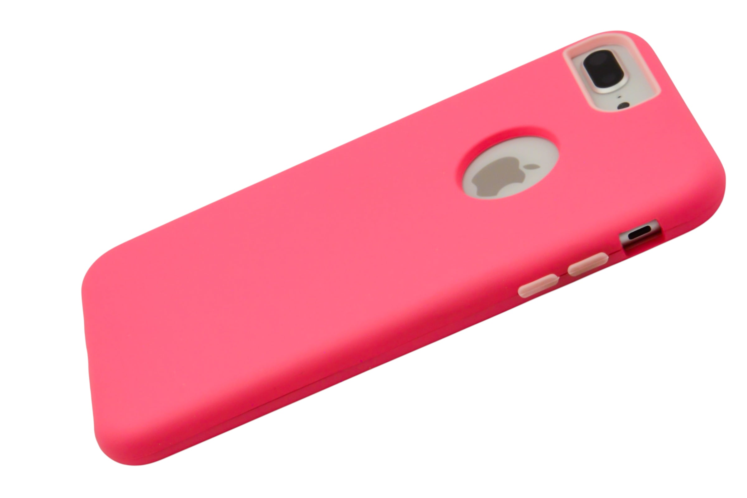Funda slim Para iPhone 8 Plus / 7 Plus color rosa neon