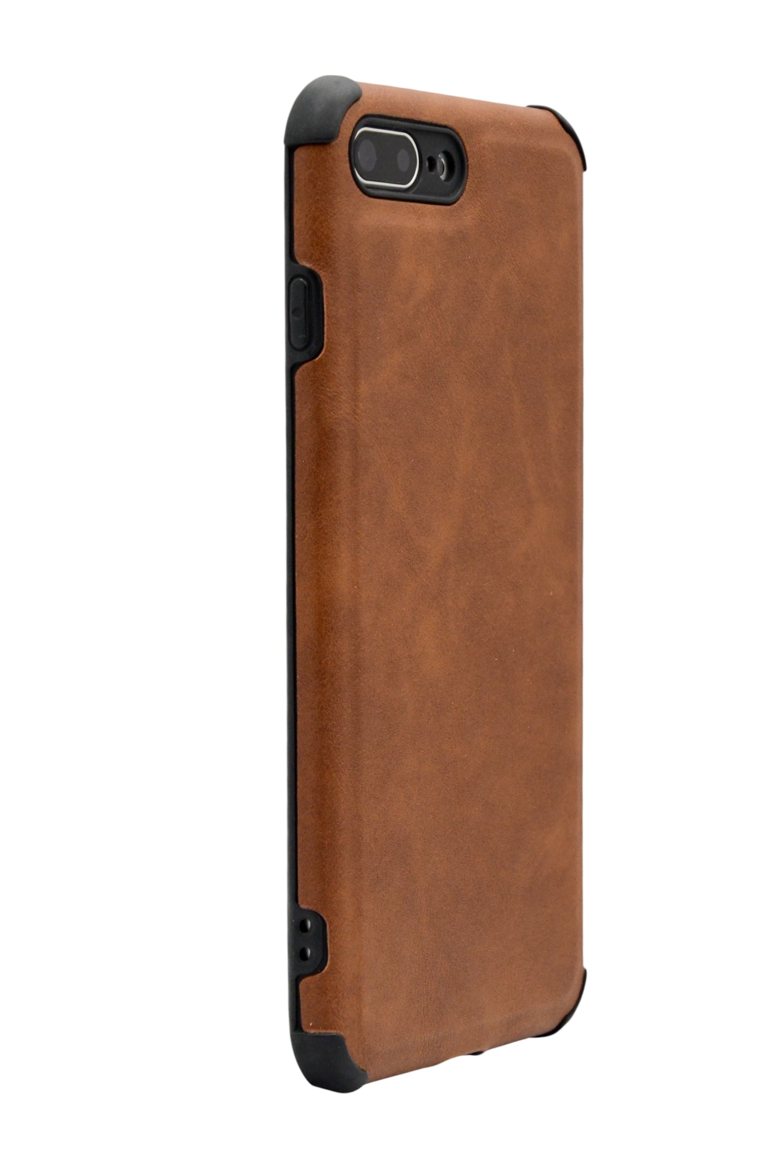 Funda estilo piel con esquinas reforzadas Para iPhone 8 Plus / 7 Plus color marron