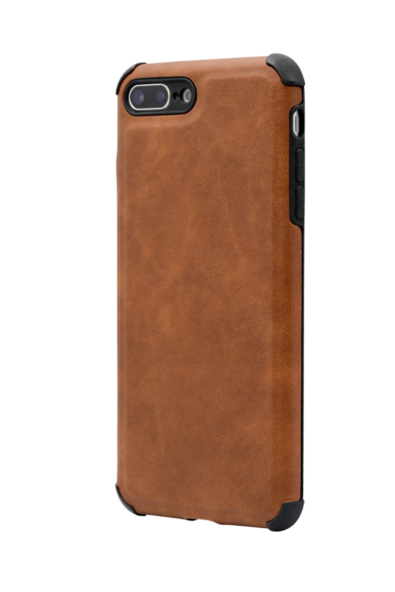 Funda estilo piel con esquinas reforzadas Para iPhone 8 Plus / 7 Plus color marron