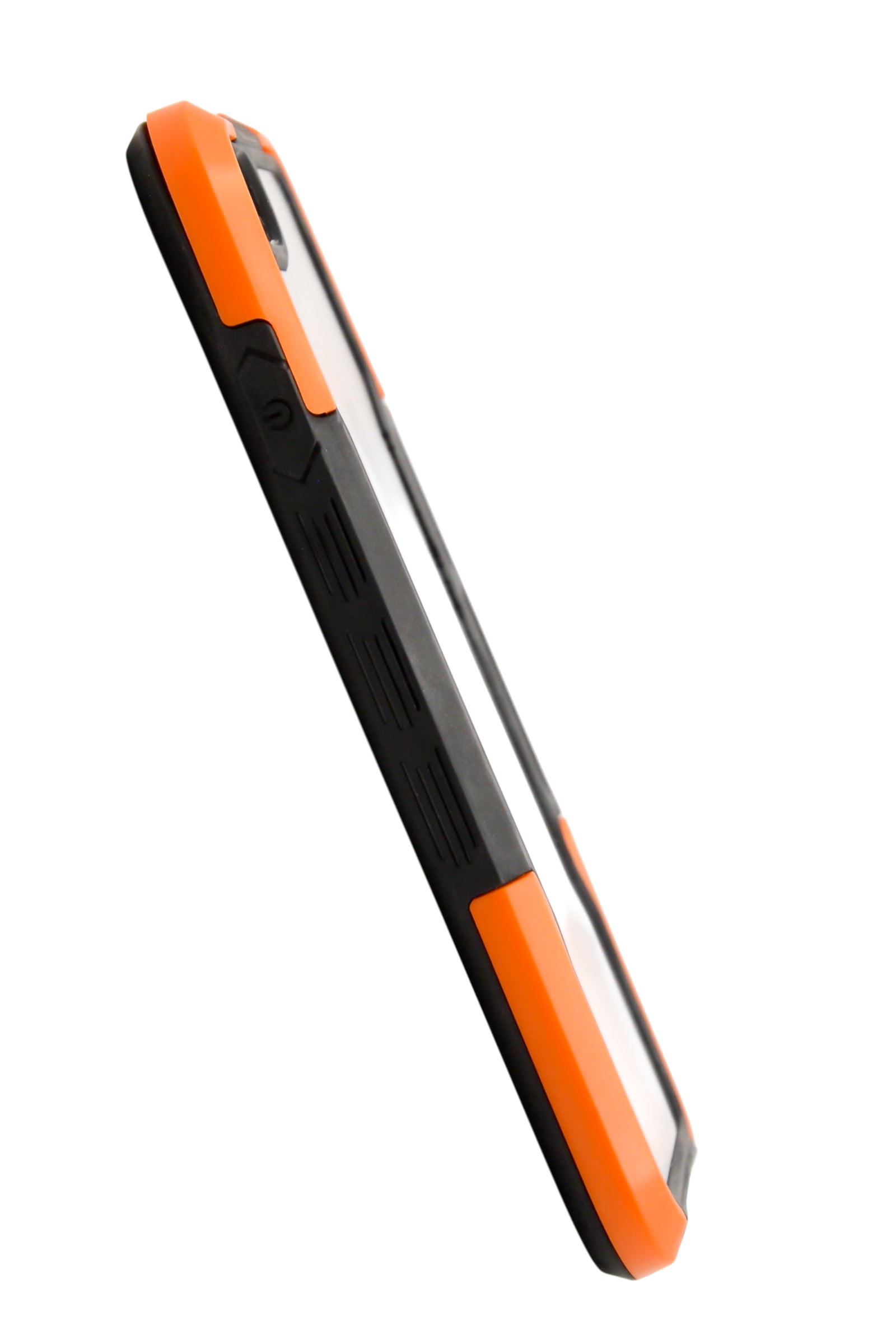 Funda transparente uso rudo para iPhone 8 / 7 / SE color naranja