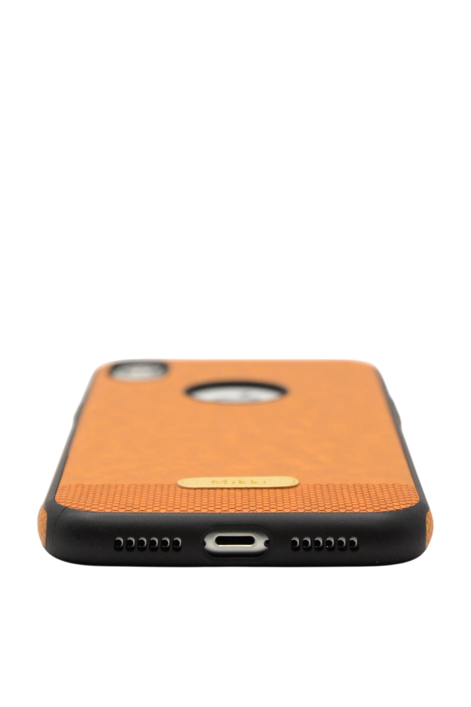 Funda estilo piel mikki para iPhone XR color Cafe