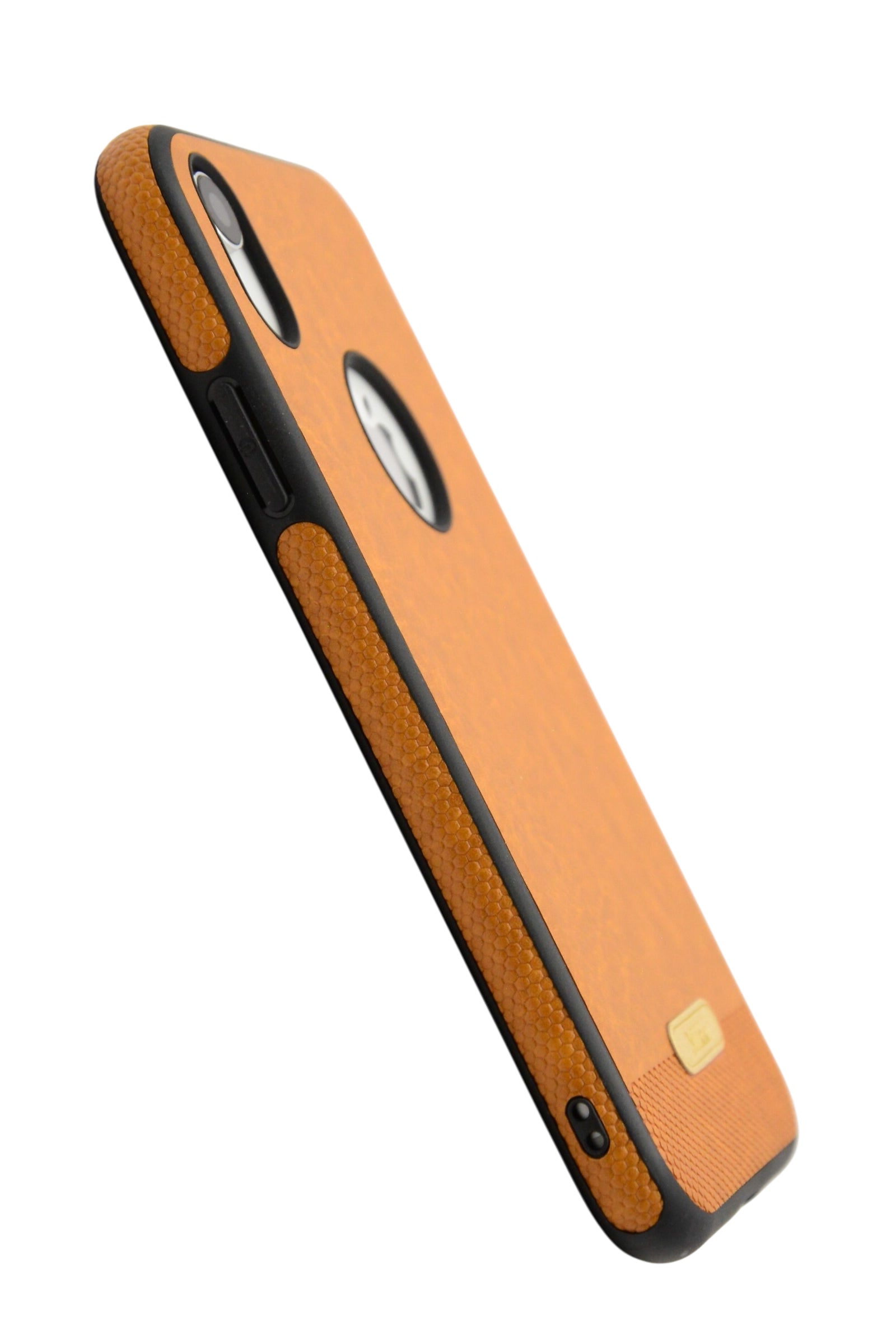 Funda estilo piel mikki para iPhone XR color Cafe