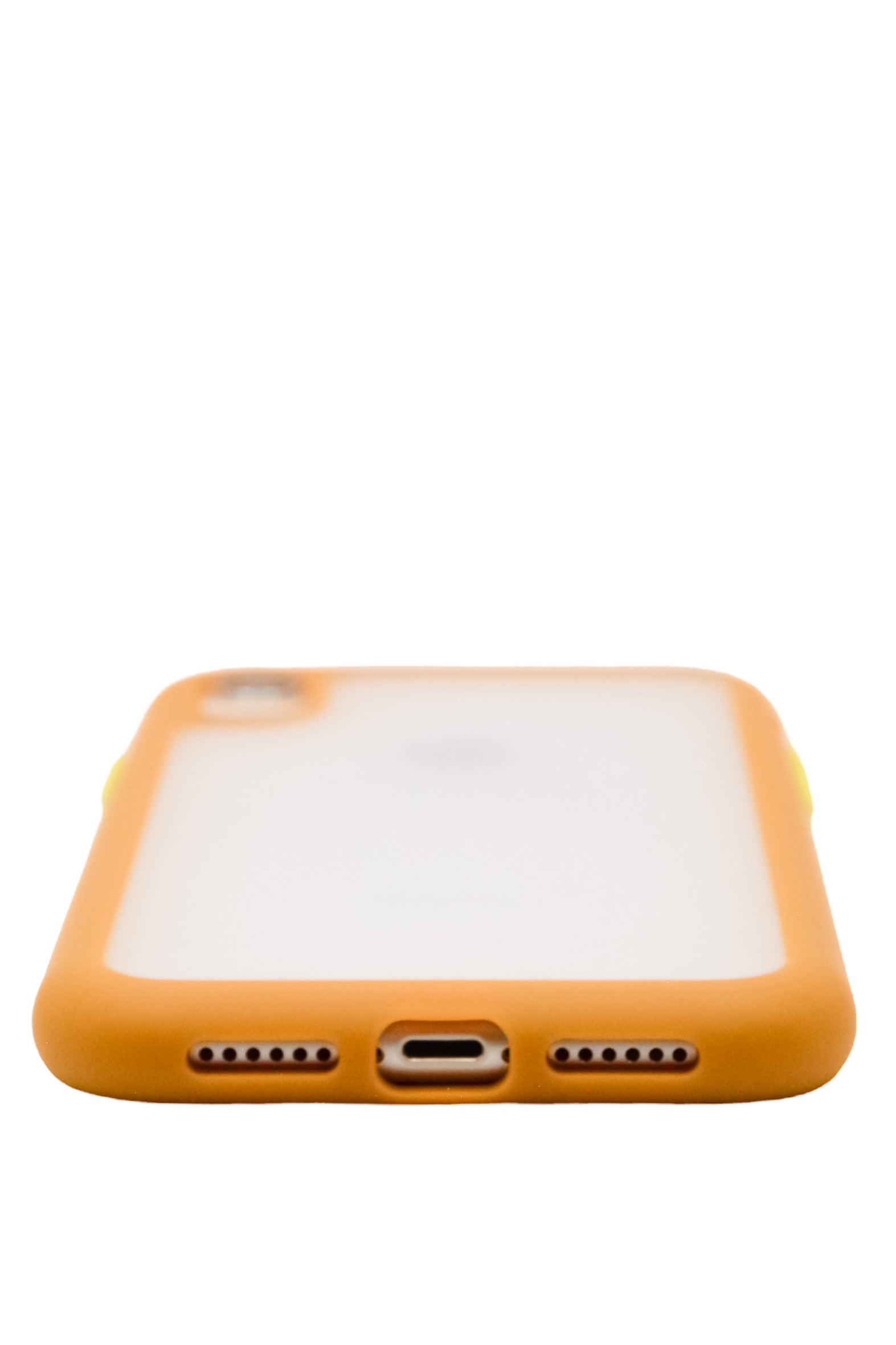 Funda efecto mate para iPhone XR bordes suaves color marron