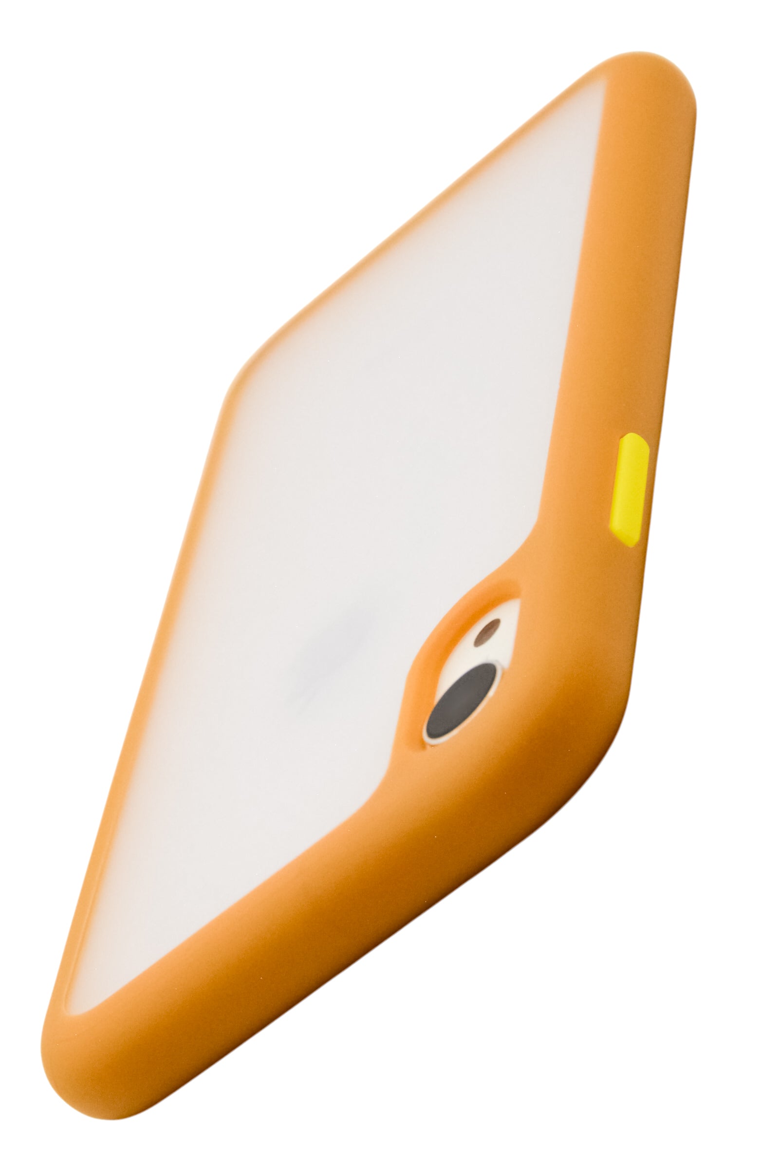 Funda efecto mate para iPhone XR bordes suaves color marron