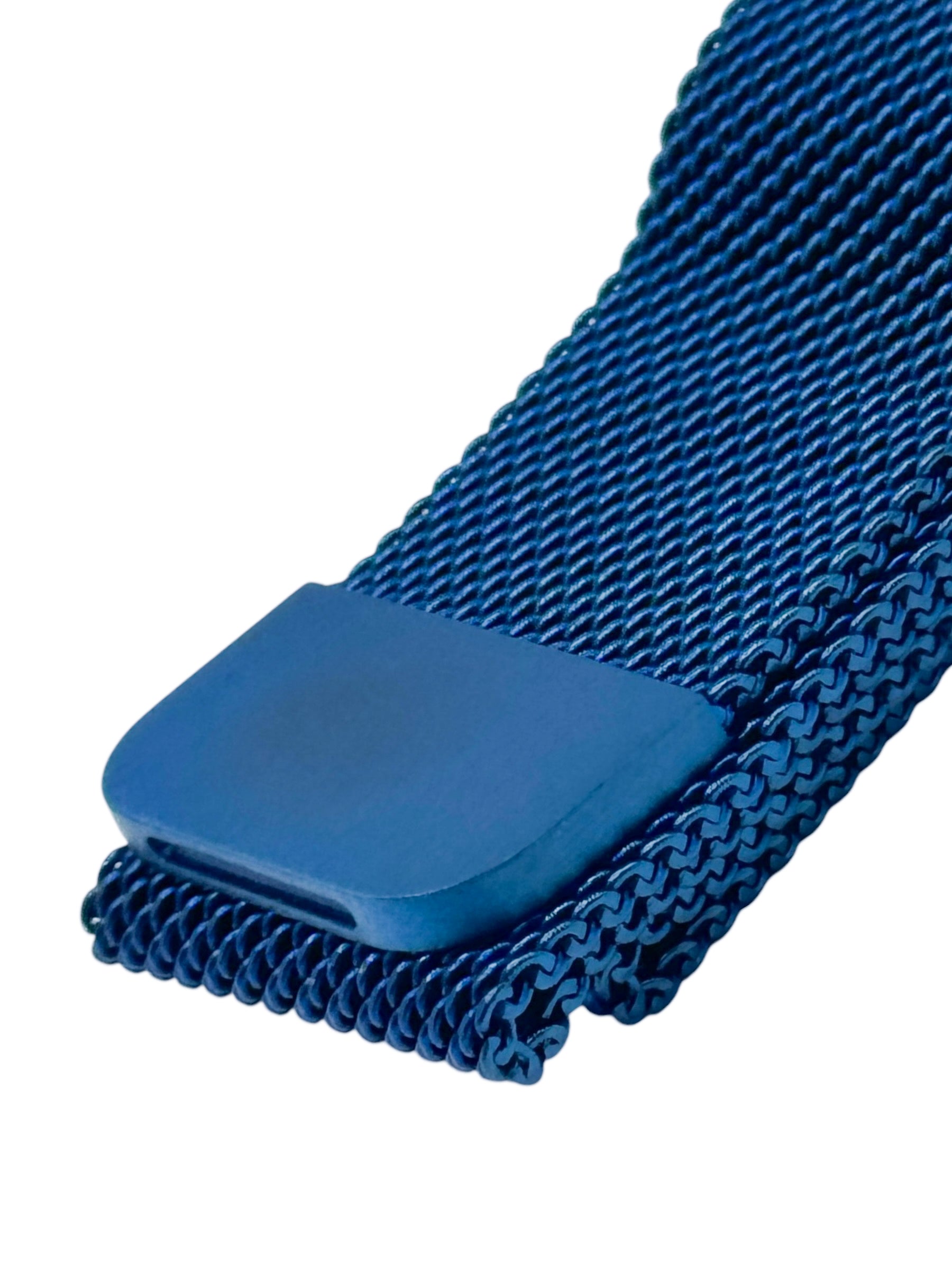 Correa para Apple Watch malla metalica con iman color Azul metalico