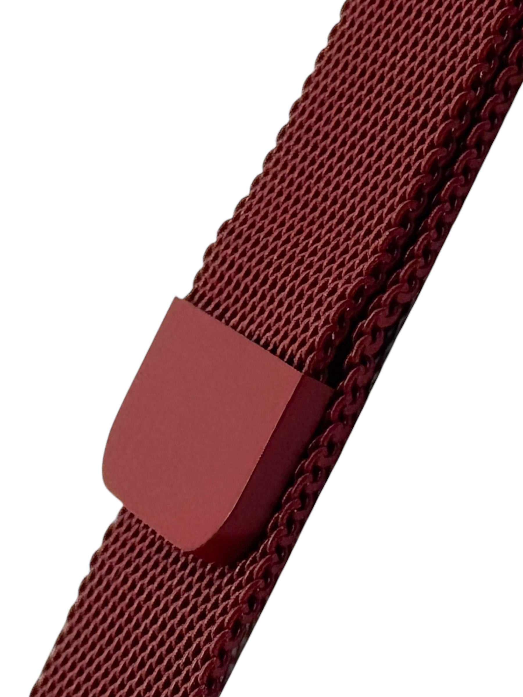 Correa para Apple Watch malla metalica con iman color Rojo